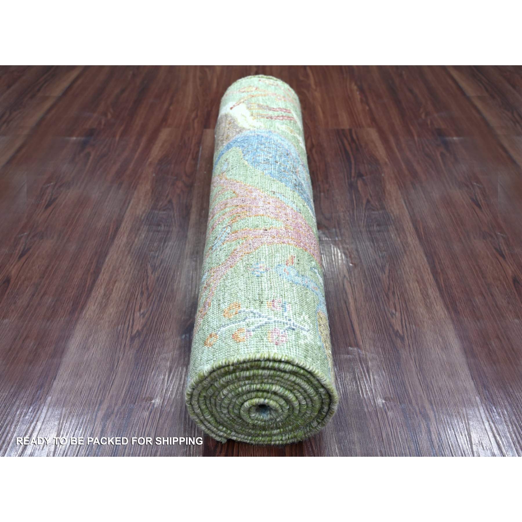 Oushak-And-Peshawar-Hand-Knotted-Rug-107450