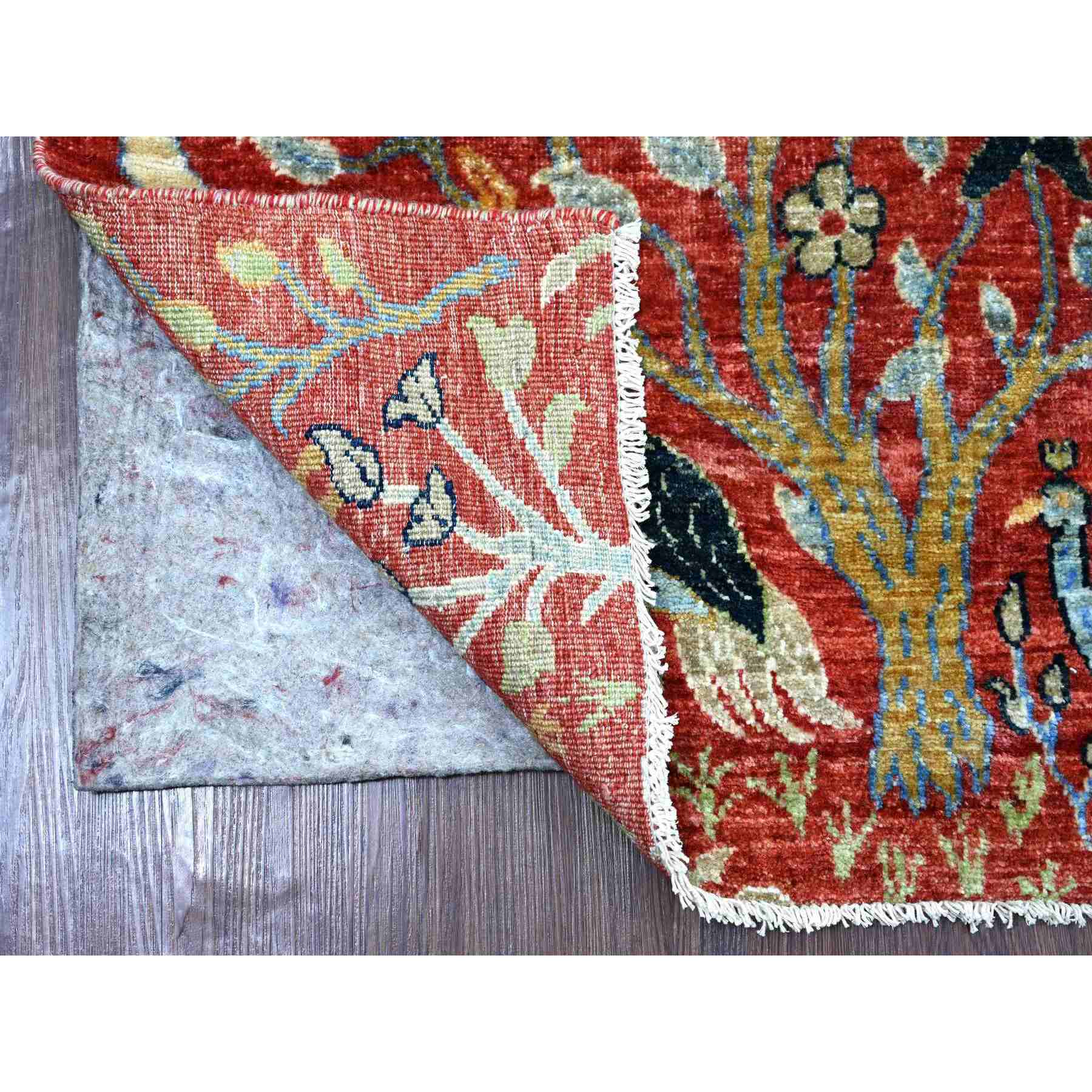 Oushak-And-Peshawar-Hand-Knotted-Rug-107455