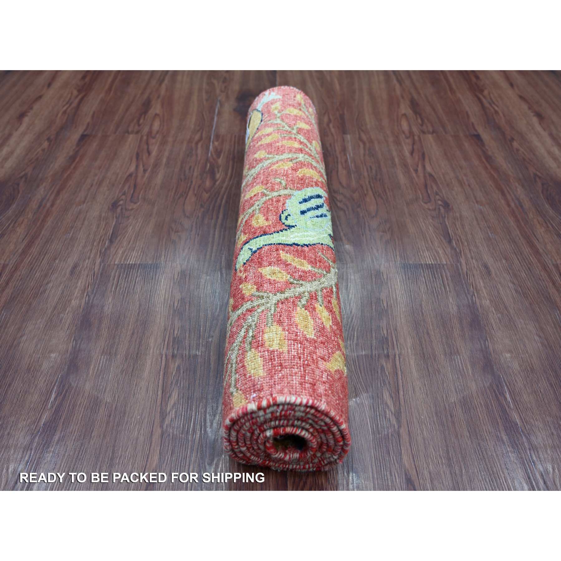 Oushak-And-Peshawar-Hand-Knotted-Rug-107455