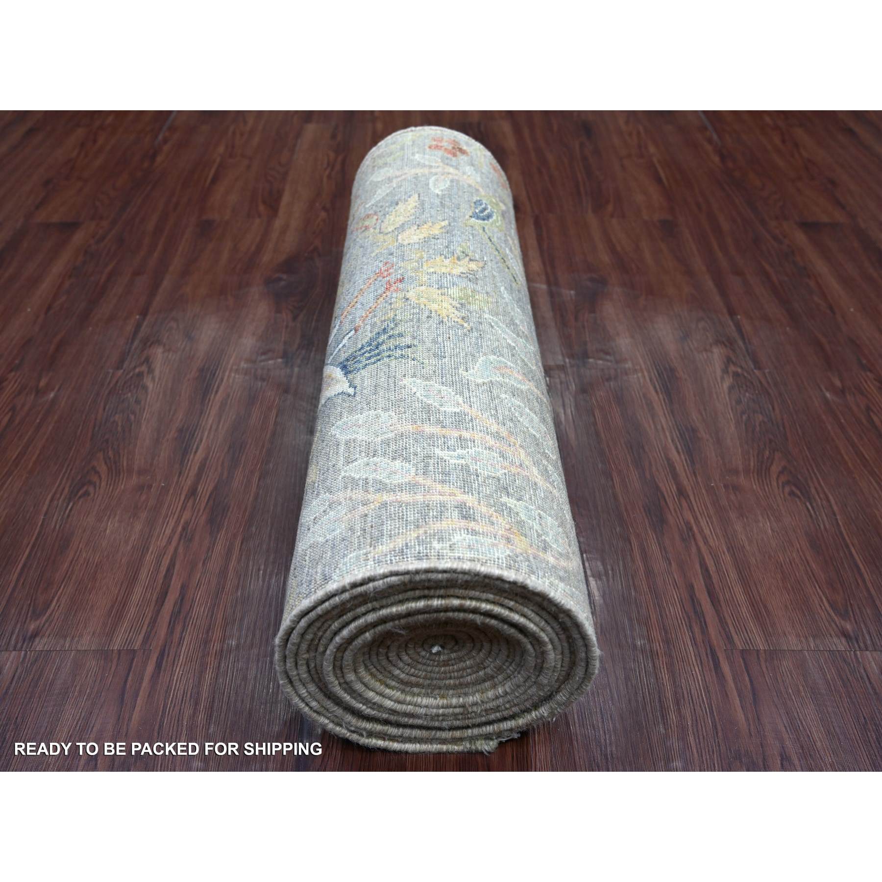 Oushak-And-Peshawar-Hand-Knotted-Rug-107460