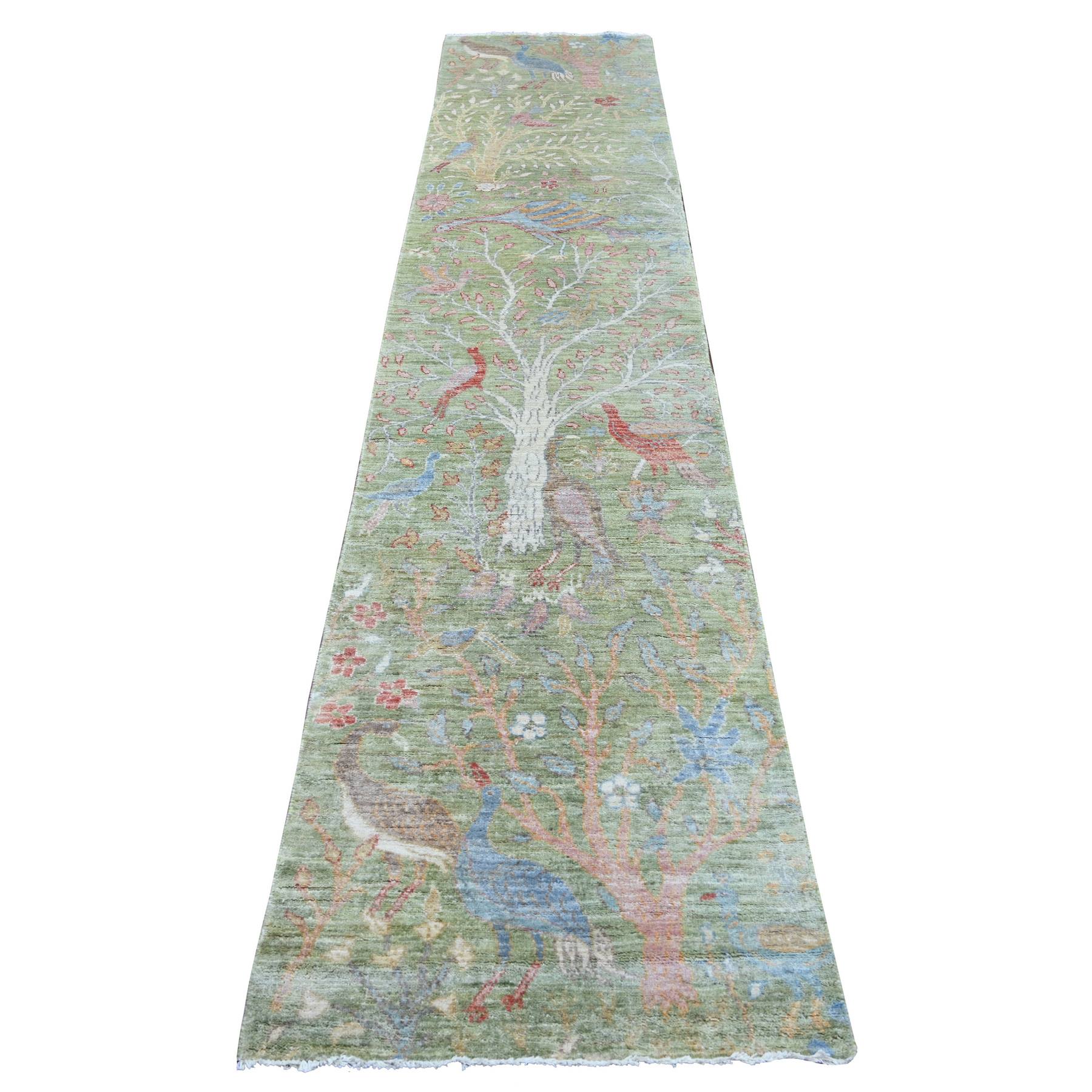 Oushak-And-Peshawar-Hand-Knotted-Rug-107465