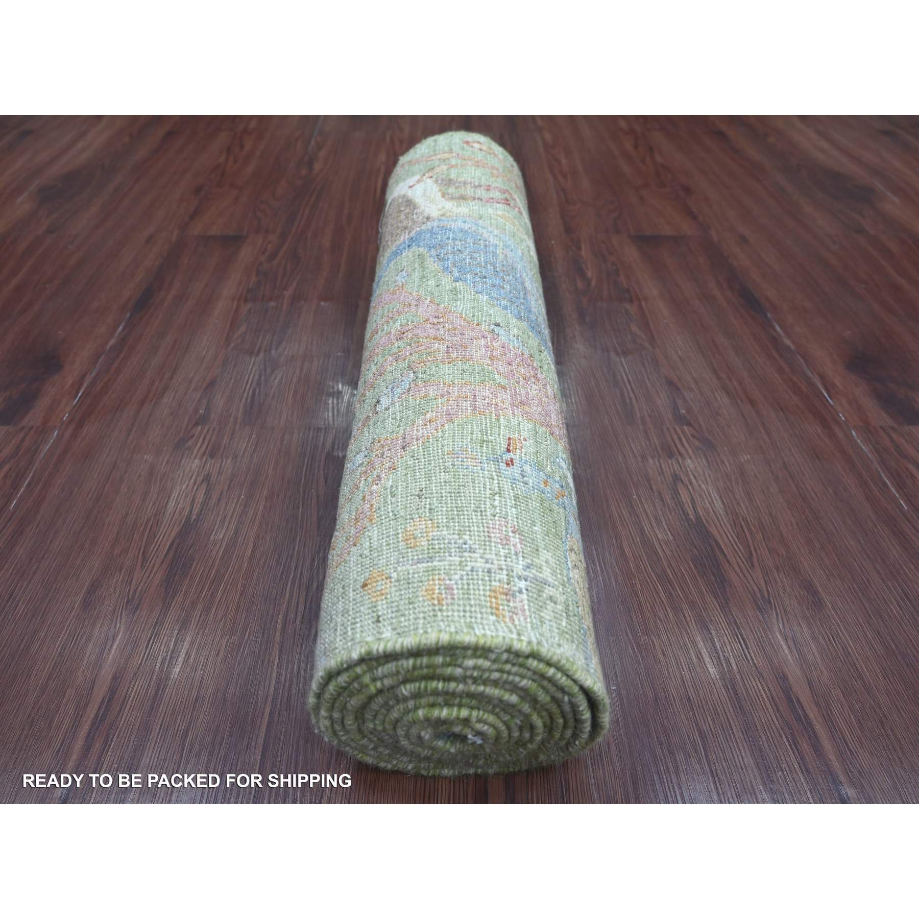 Oushak-And-Peshawar-Hand-Knotted-Rug-107465