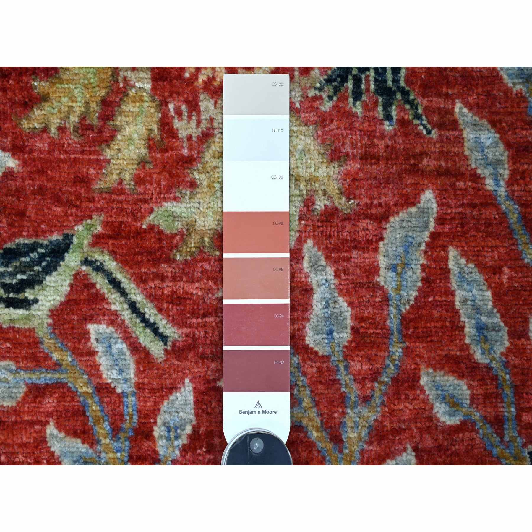Oushak-And-Peshawar-Hand-Knotted-Rug-107470