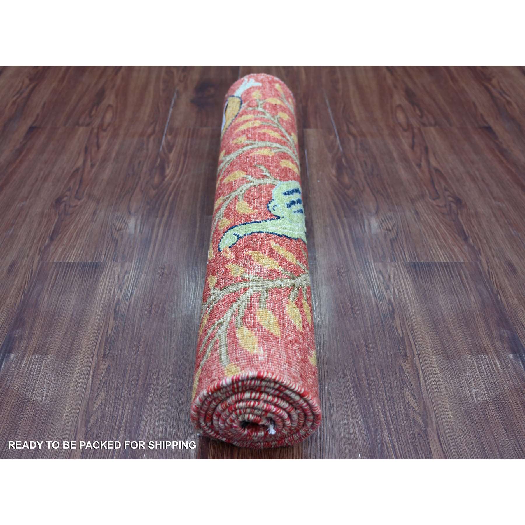 Oushak-And-Peshawar-Hand-Knotted-Rug-107470