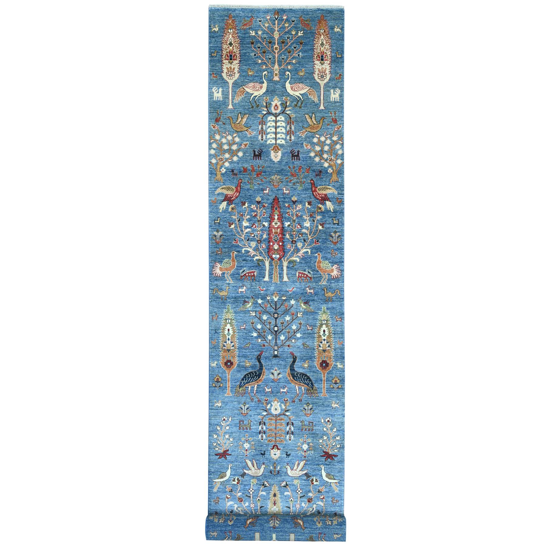 Oushak-And-Peshawar-Hand-Knotted-Rug-107475