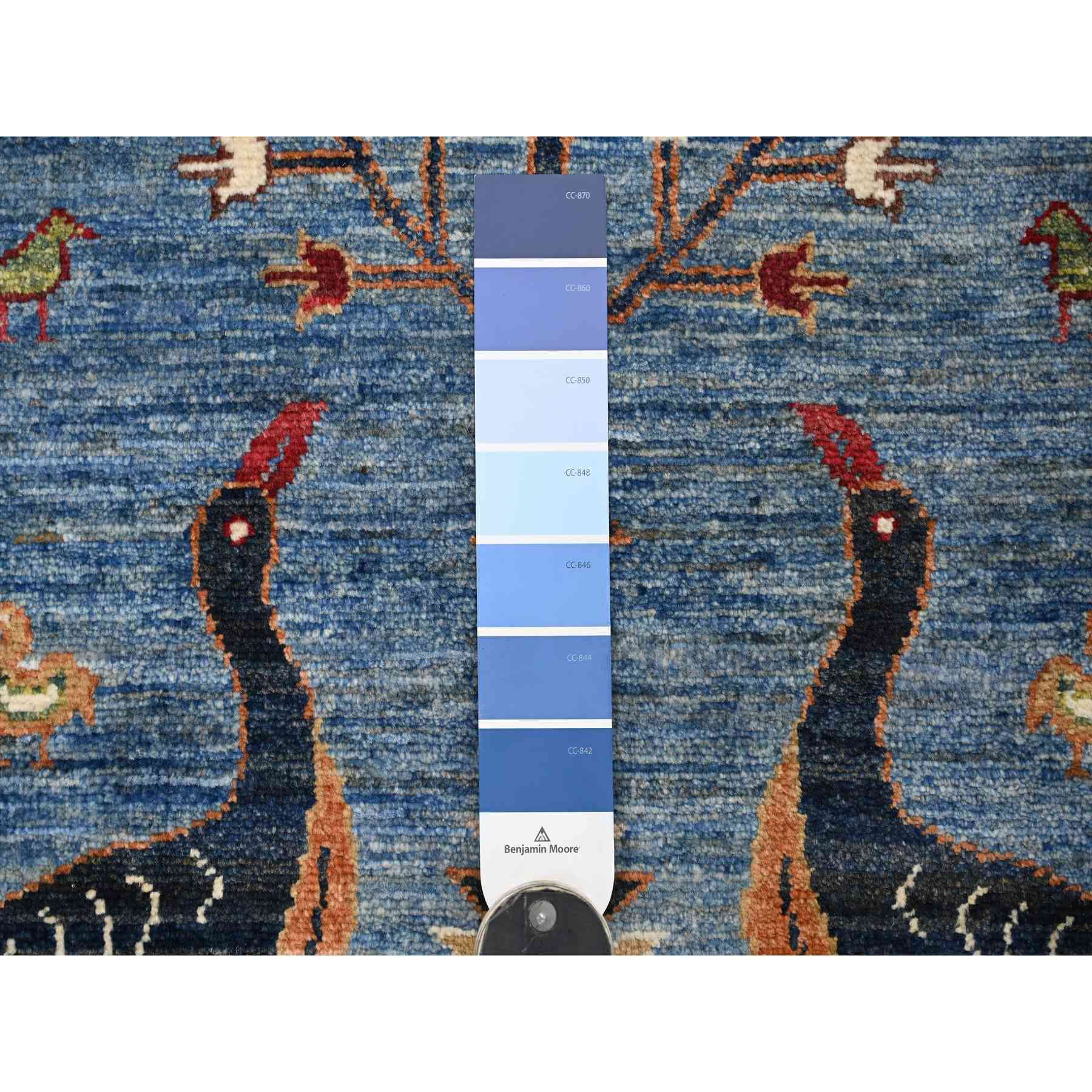 Oushak-And-Peshawar-Hand-Knotted-Rug-107475