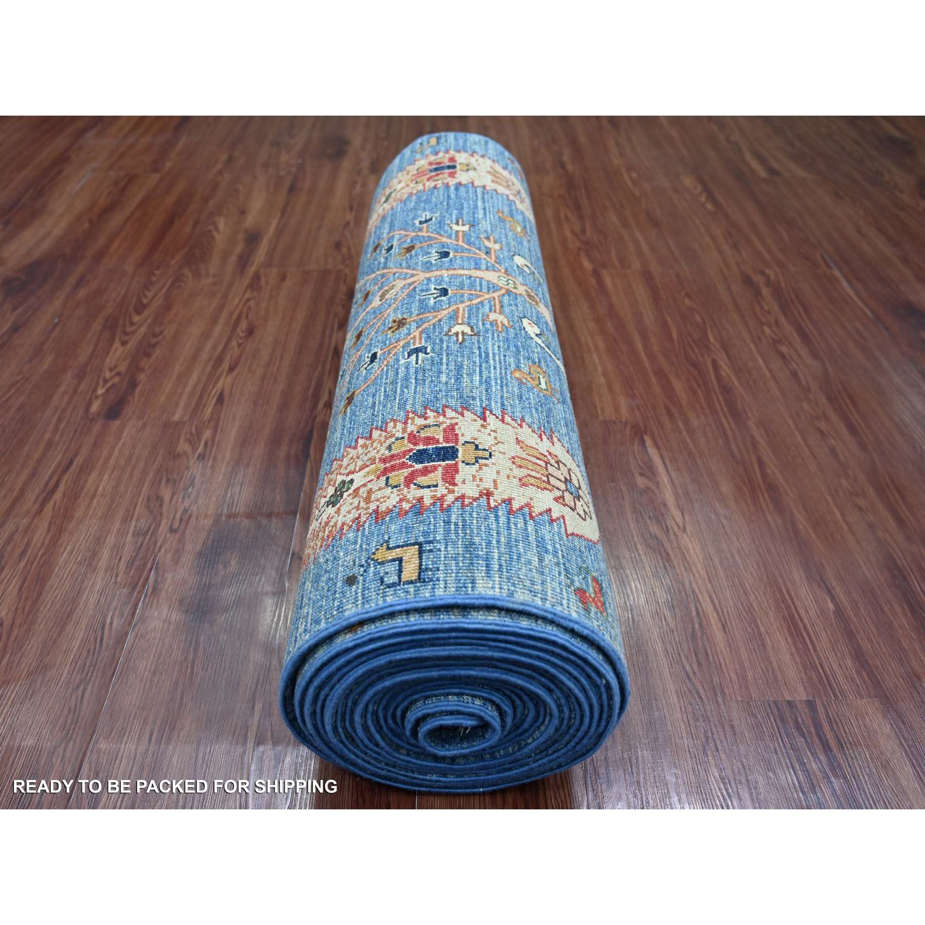 Oushak-And-Peshawar-Hand-Knotted-Rug-107475
