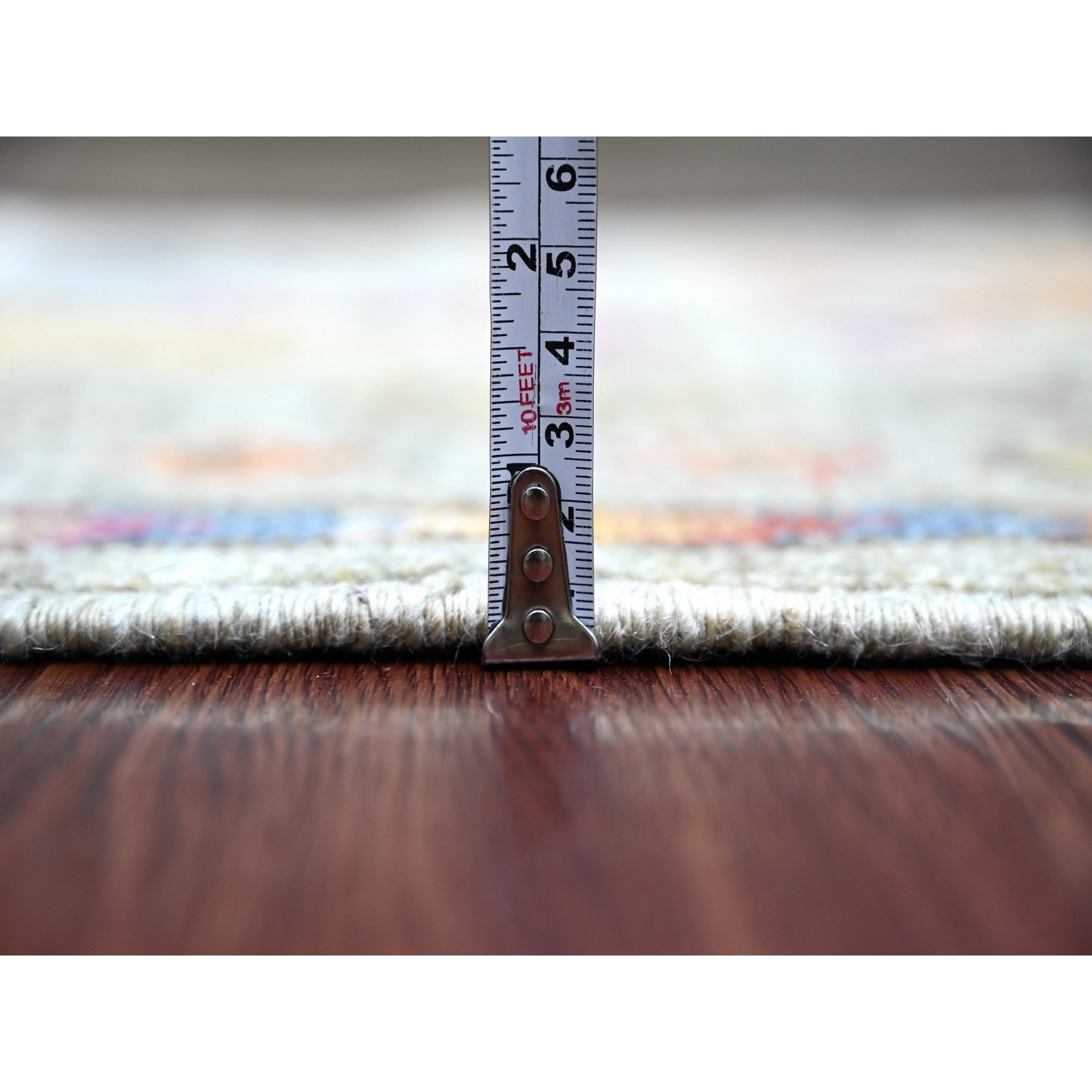 Tribal-Geometric-Hand-Knotted-Rug-105395