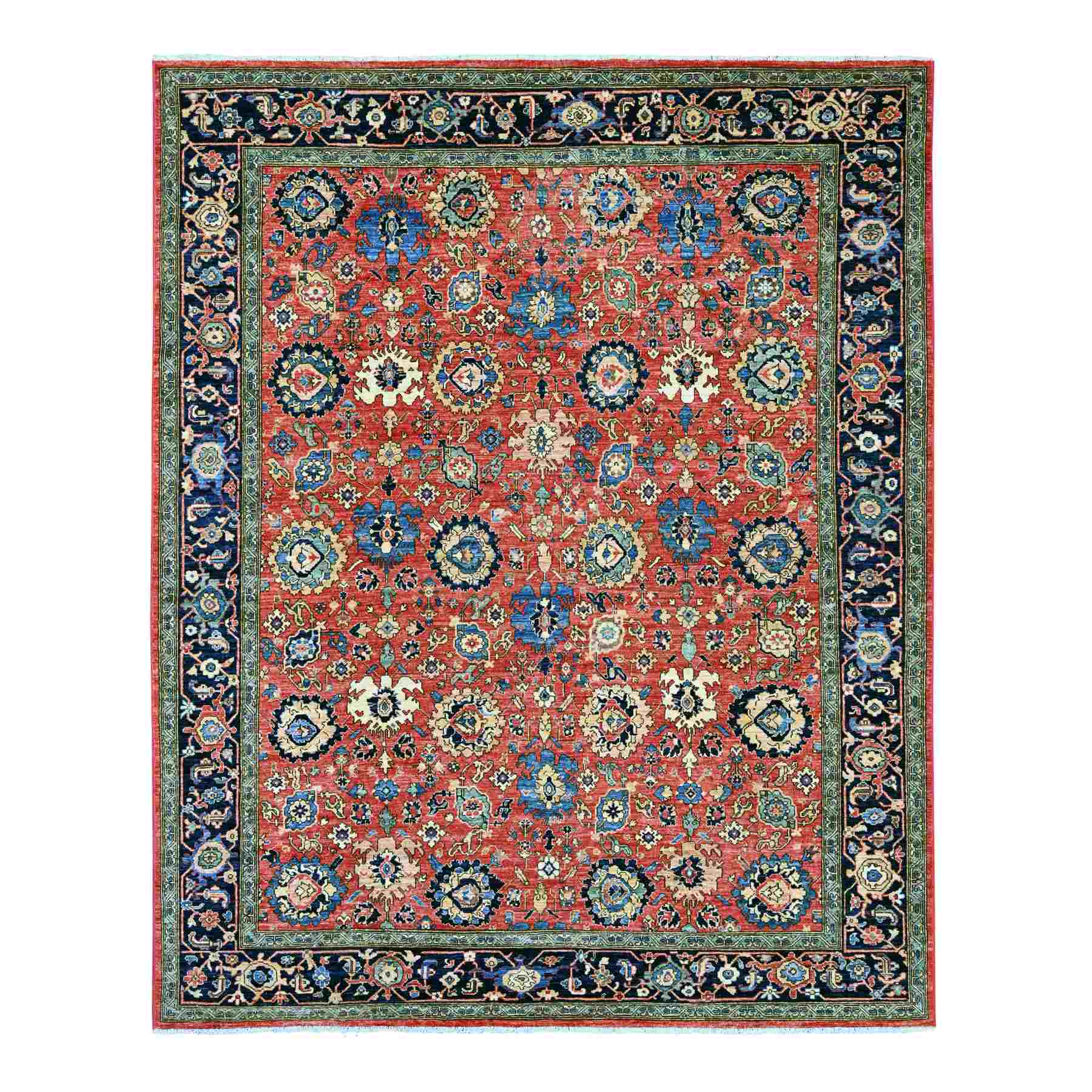 Tribal-Geometric-Hand-Knotted-Rug-105640