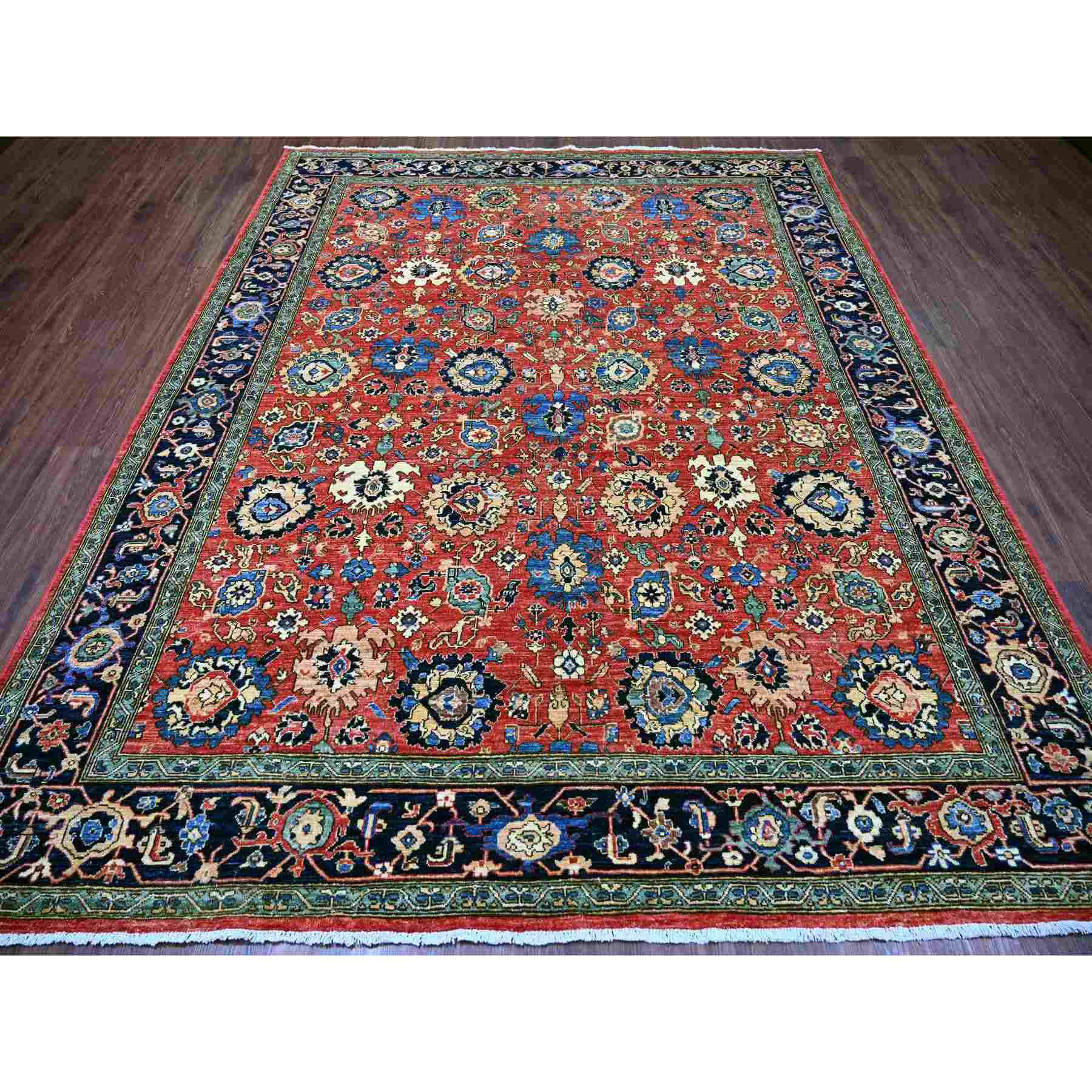 Tribal-Geometric-Hand-Knotted-Rug-105640
