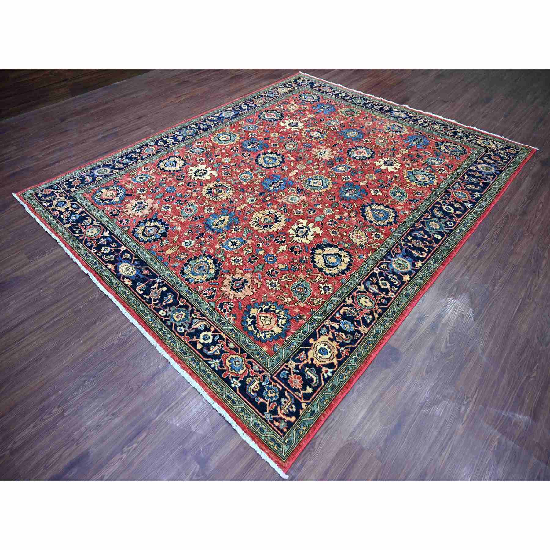 Tribal-Geometric-Hand-Knotted-Rug-105640