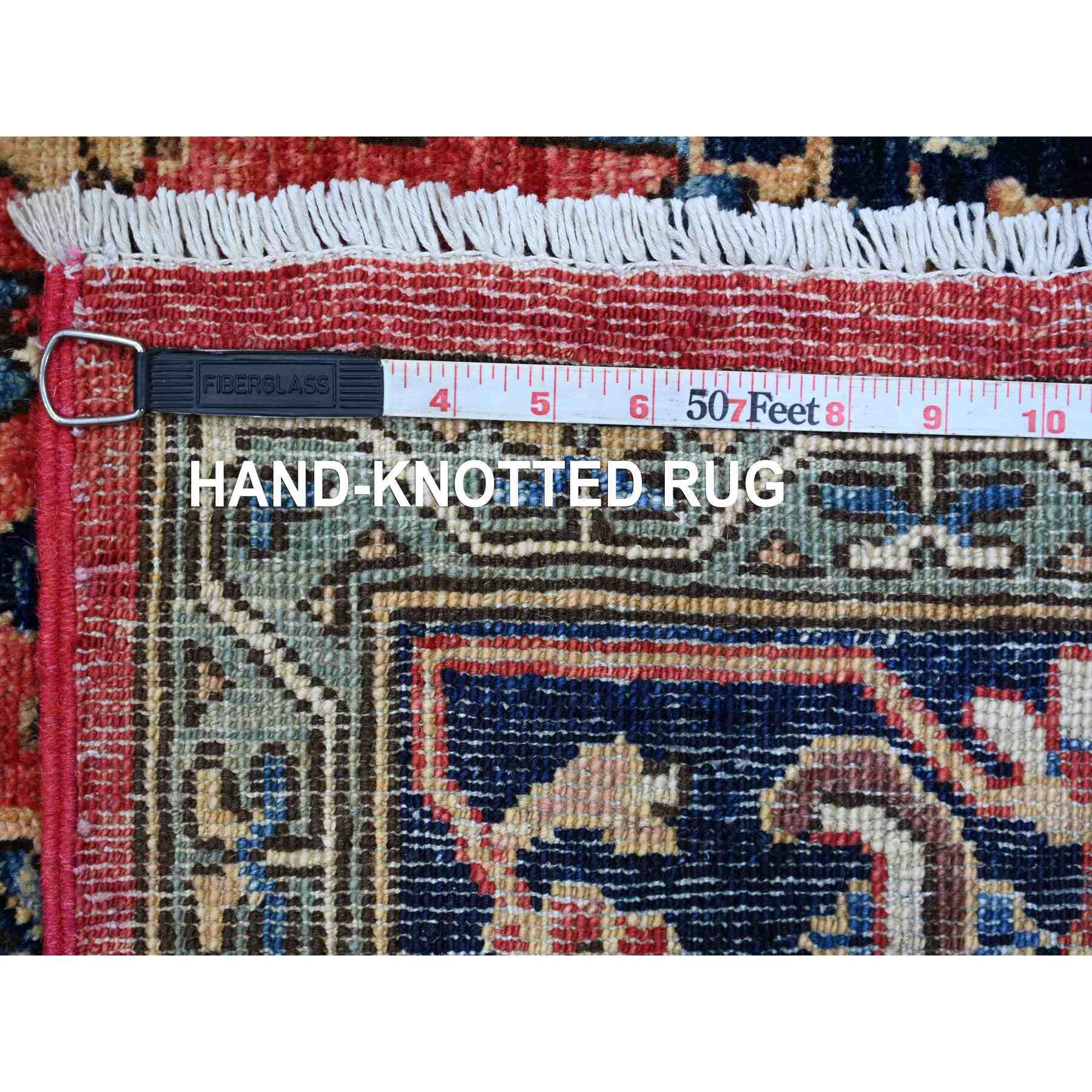 Tribal-Geometric-Hand-Knotted-Rug-105640