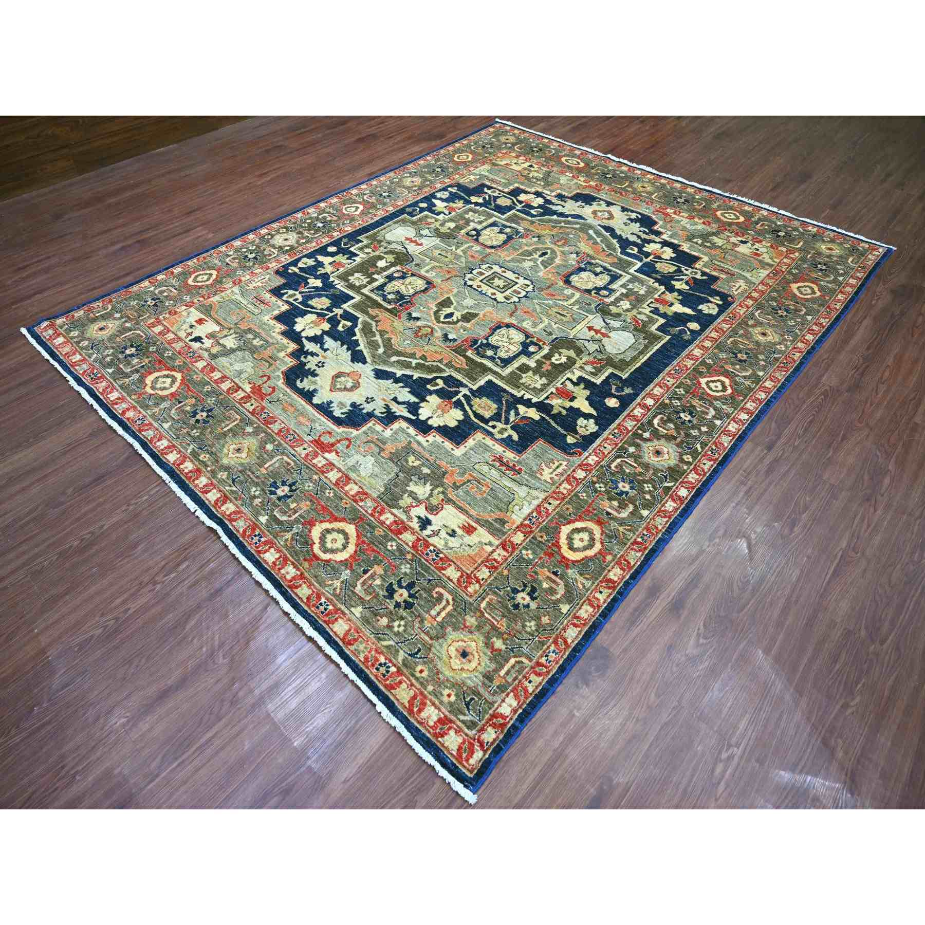 Tribal-Geometric-Hand-Knotted-Rug-105650