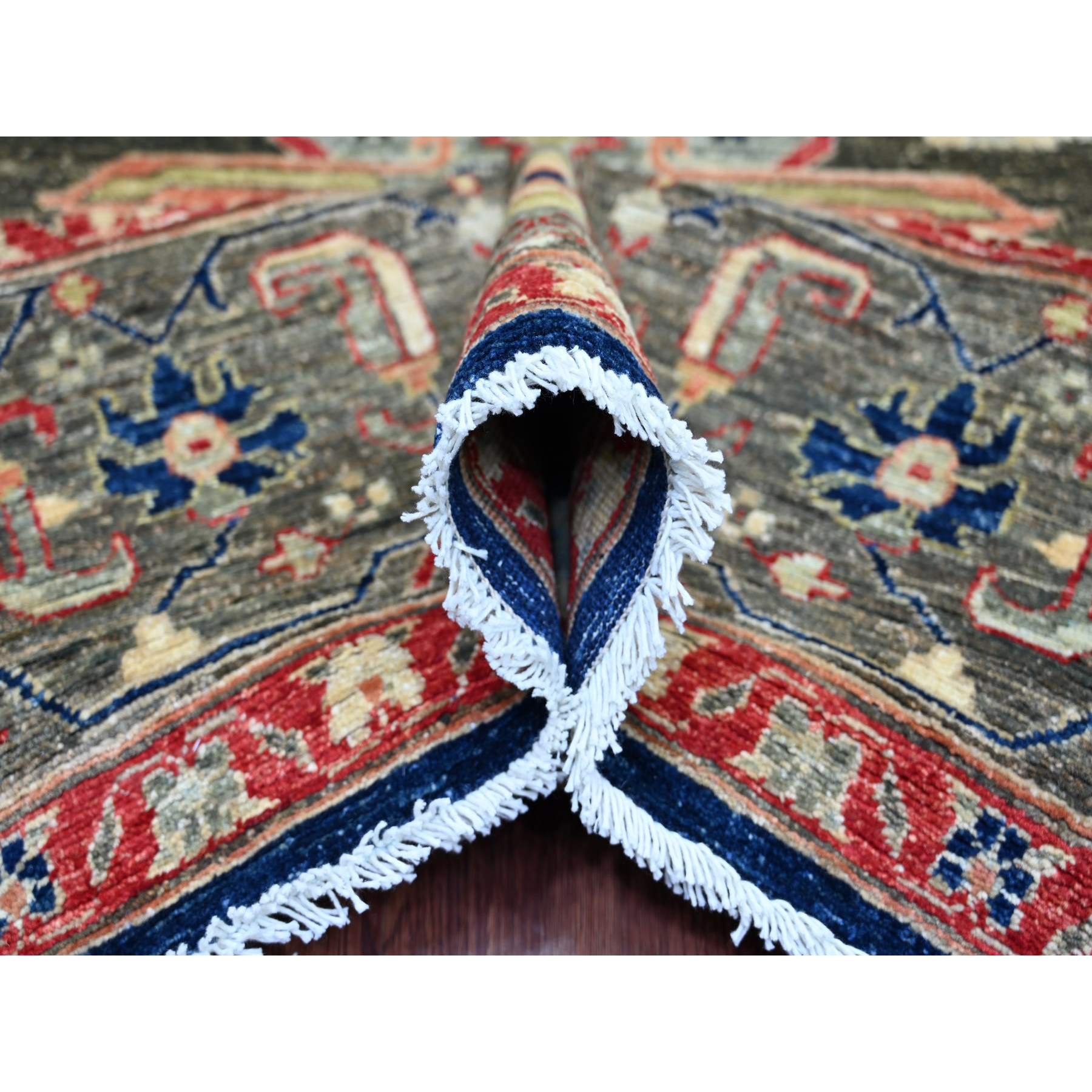 Tribal-Geometric-Hand-Knotted-Rug-105650
