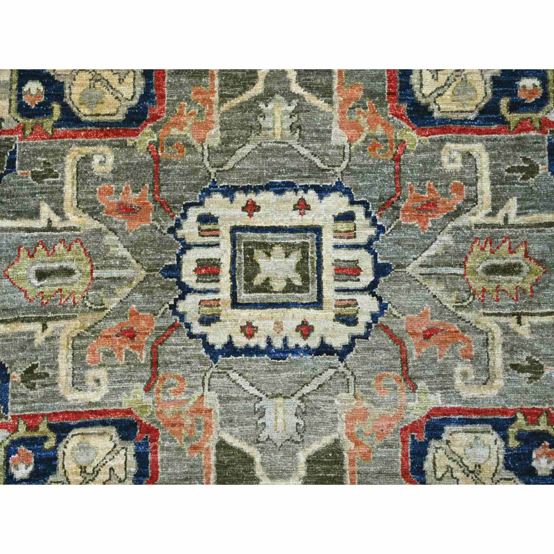 Tribal-Geometric-Hand-Knotted-Rug-105650