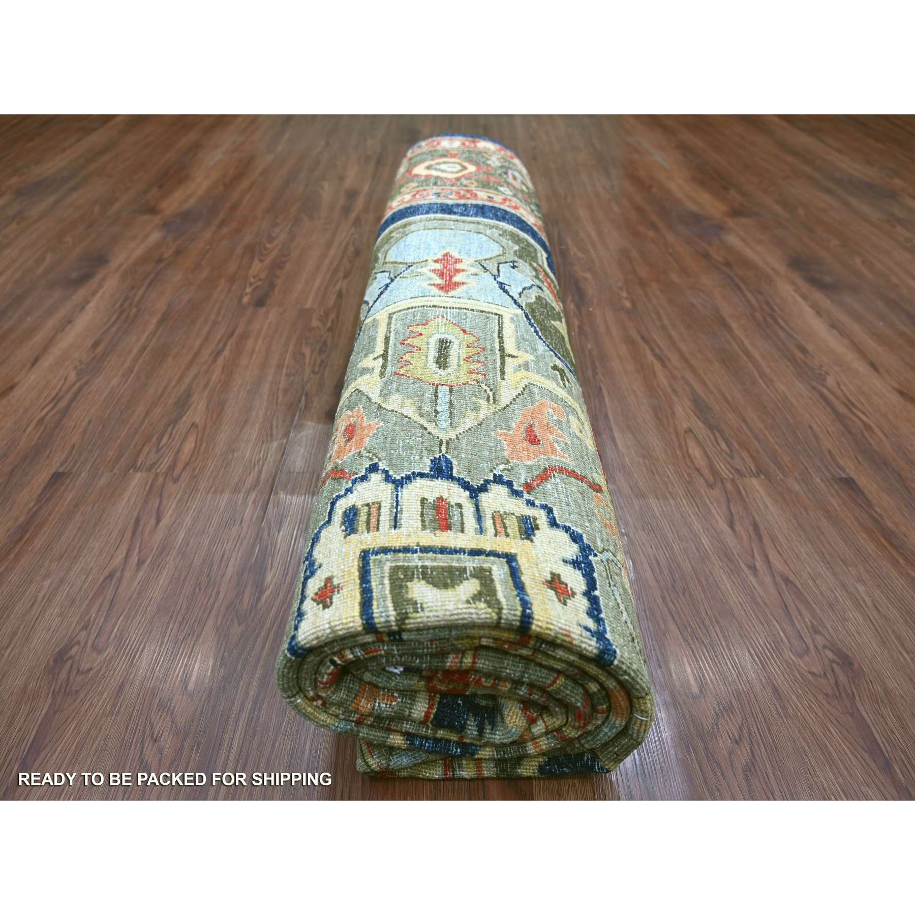 Tribal-Geometric-Hand-Knotted-Rug-105650