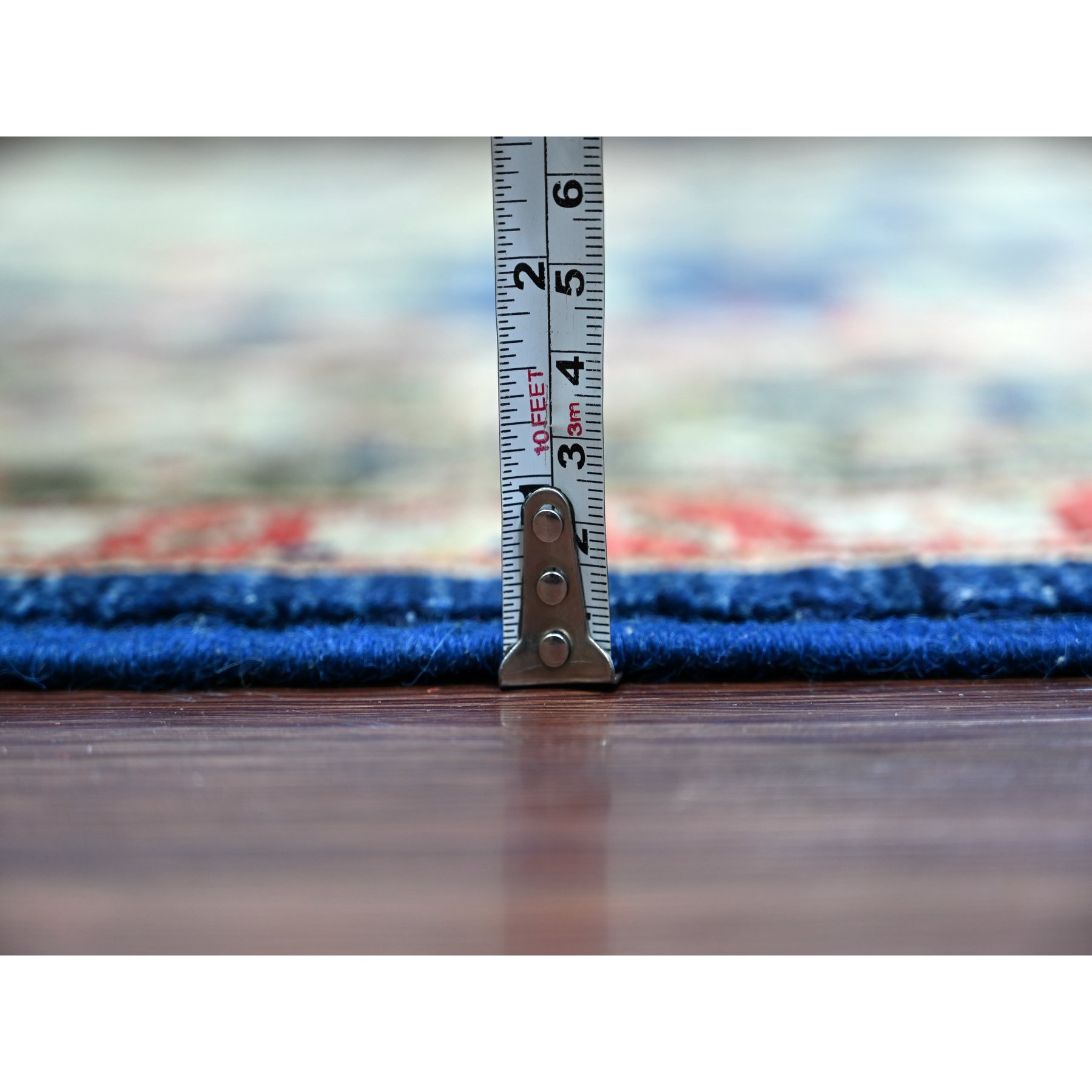 Tribal-Geometric-Hand-Knotted-Rug-105650