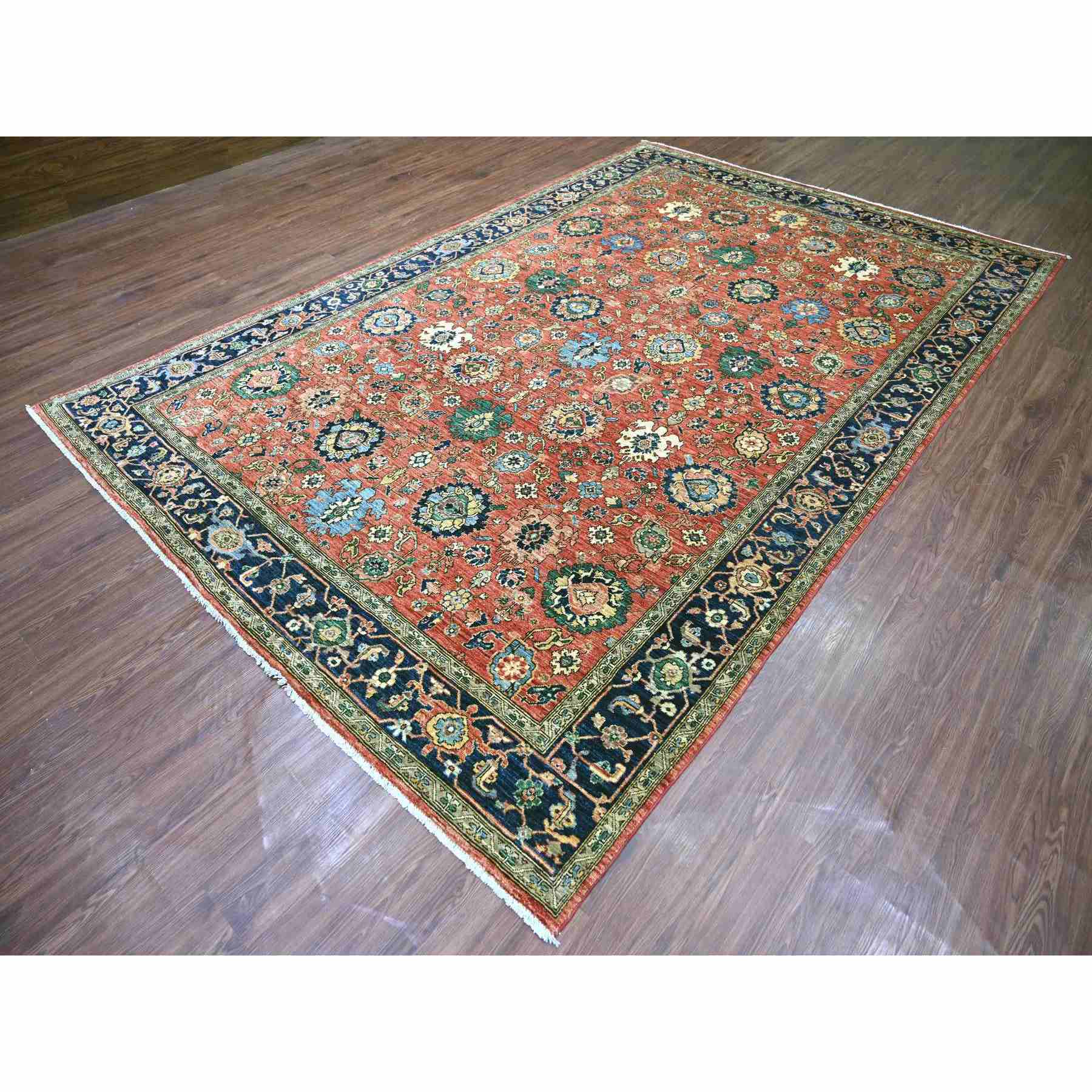 Tribal-Geometric-Hand-Knotted-Rug-105655