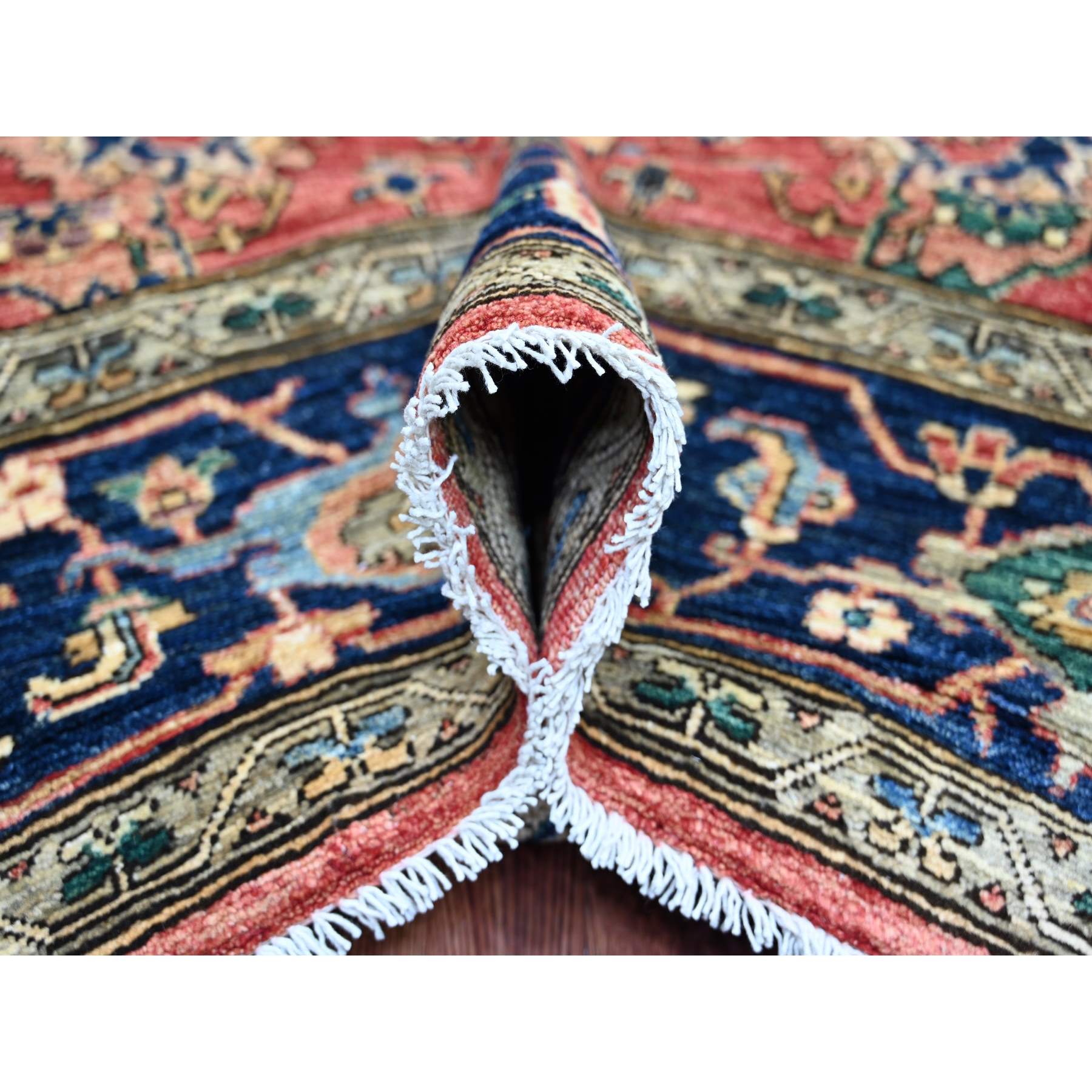 Tribal-Geometric-Hand-Knotted-Rug-105655
