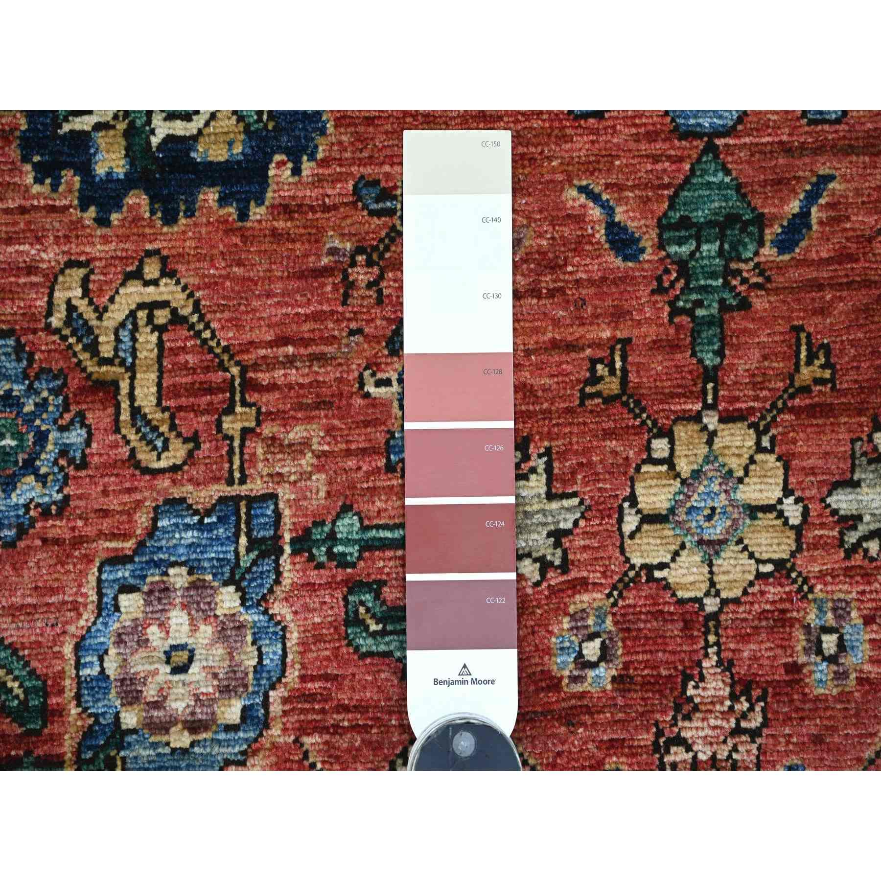 Tribal-Geometric-Hand-Knotted-Rug-105655