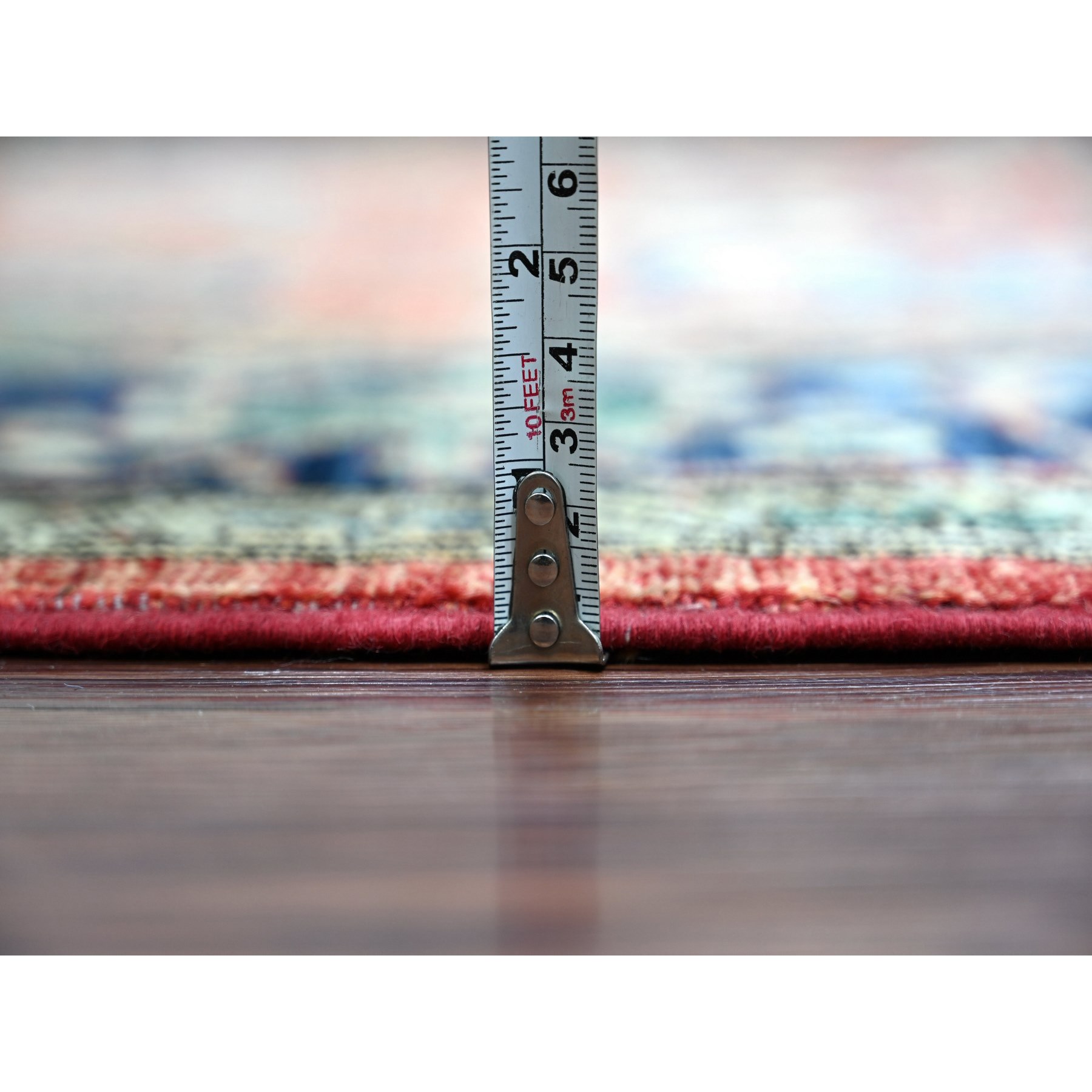 Tribal-Geometric-Hand-Knotted-Rug-105655