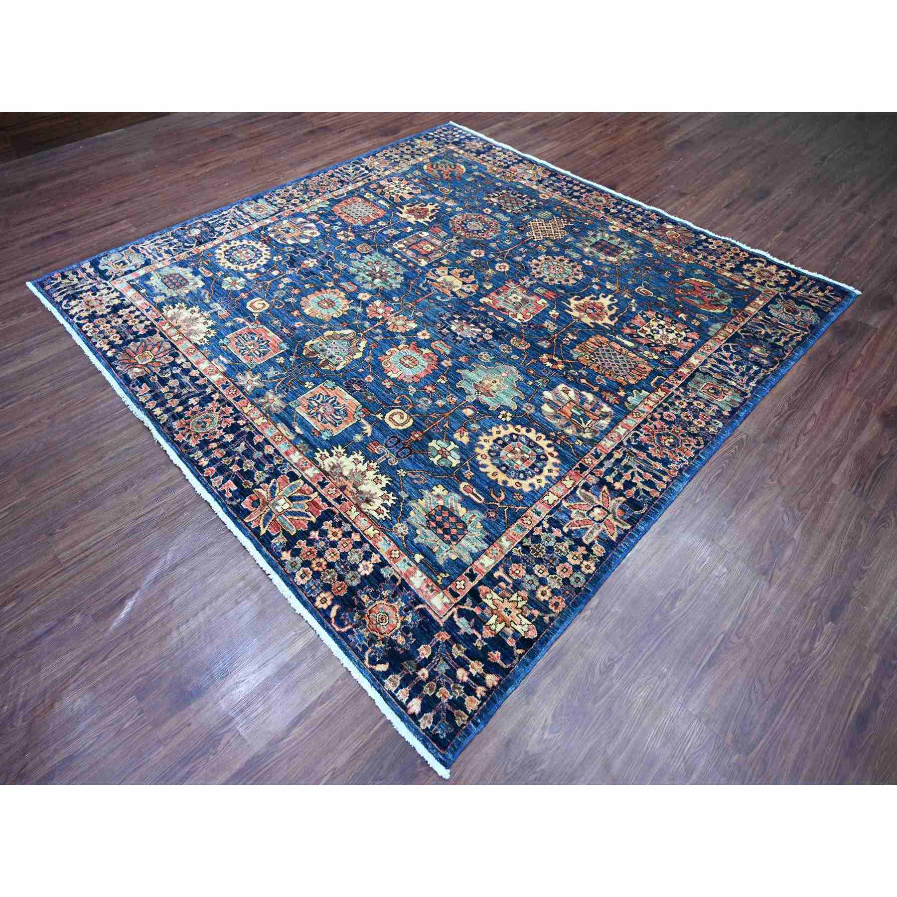Tribal-Geometric-Hand-Knotted-Rug-105660