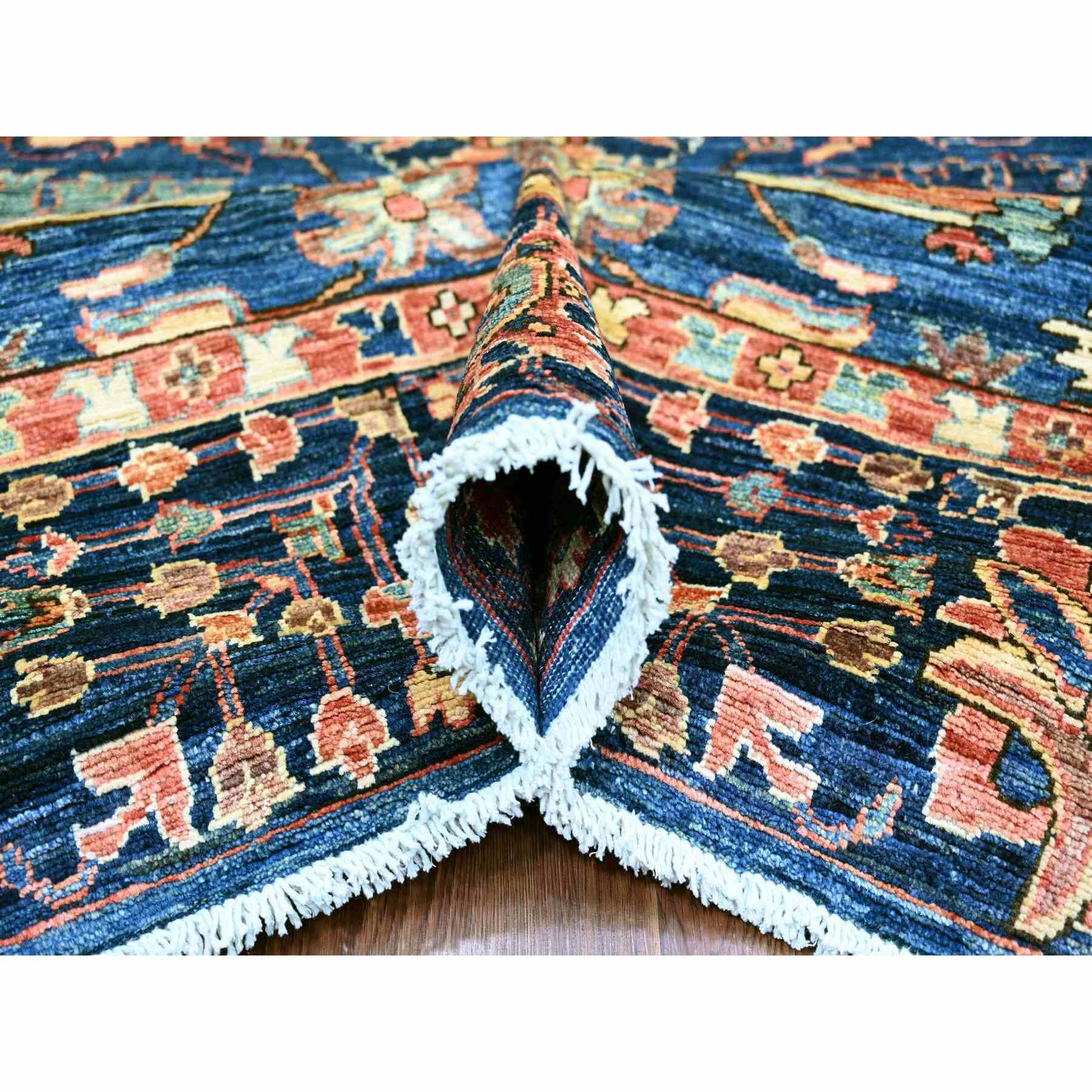 Tribal-Geometric-Hand-Knotted-Rug-105660