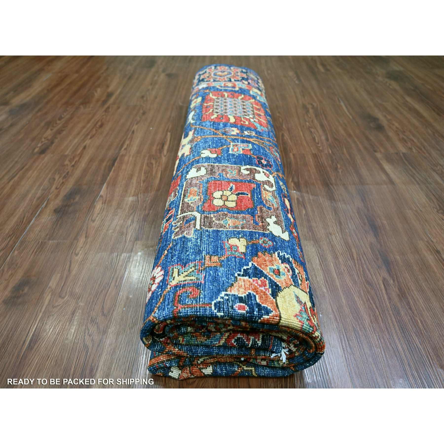 Tribal-Geometric-Hand-Knotted-Rug-105660