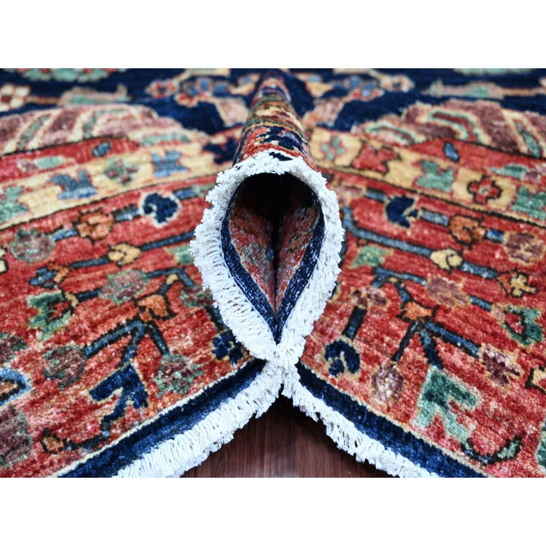 Tribal-Geometric-Hand-Knotted-Rug-105670