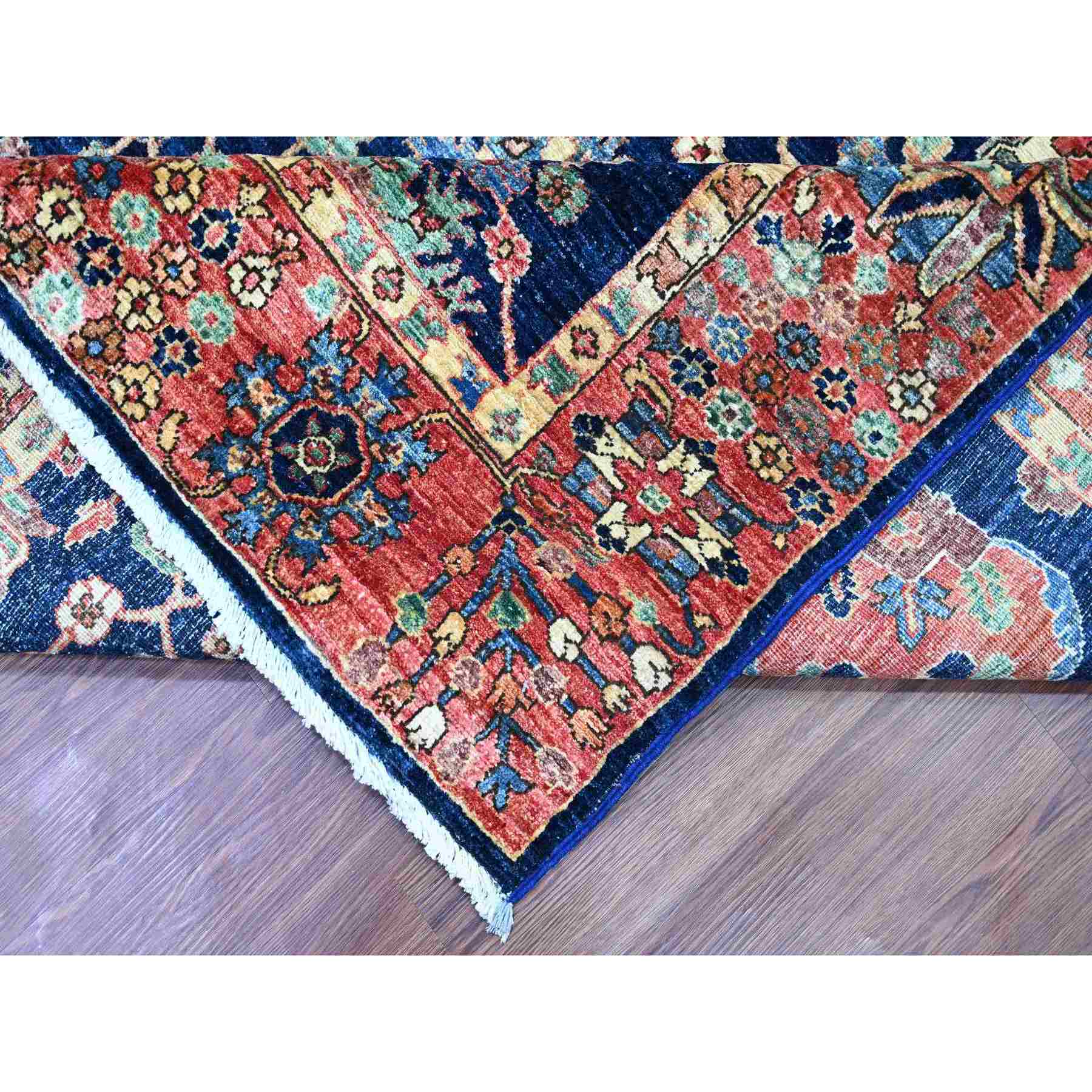 Tribal-Geometric-Hand-Knotted-Rug-105670
