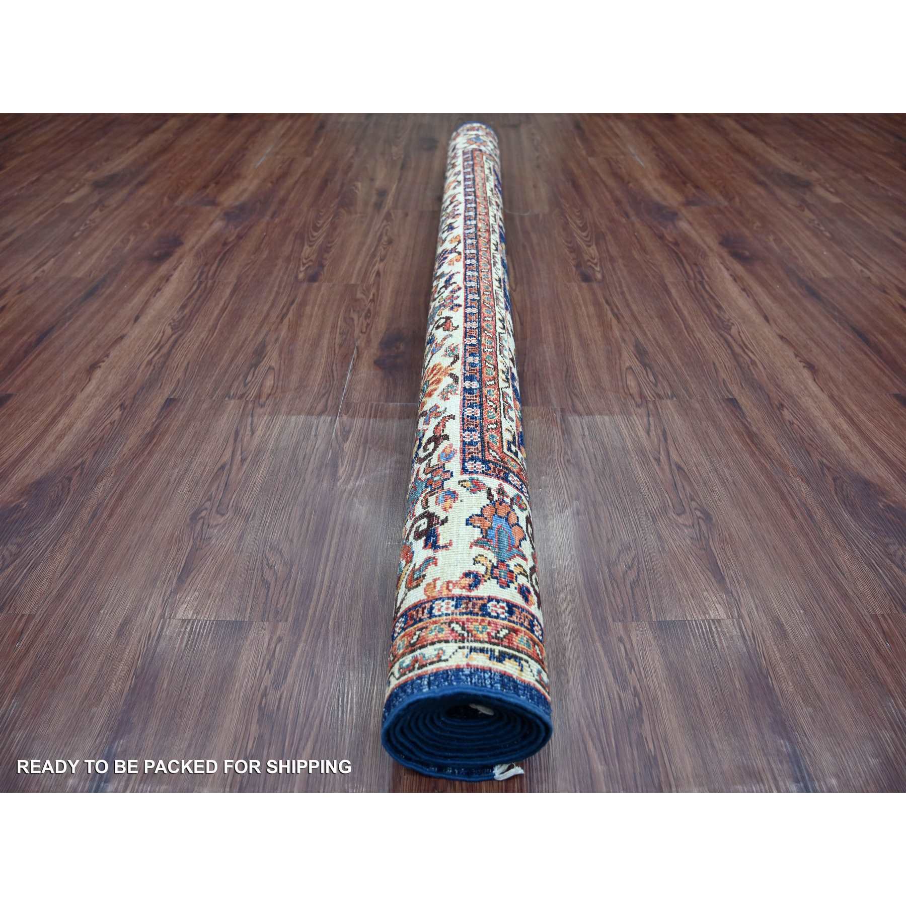 Tribal-Geometric-Hand-Knotted-Rug-105705