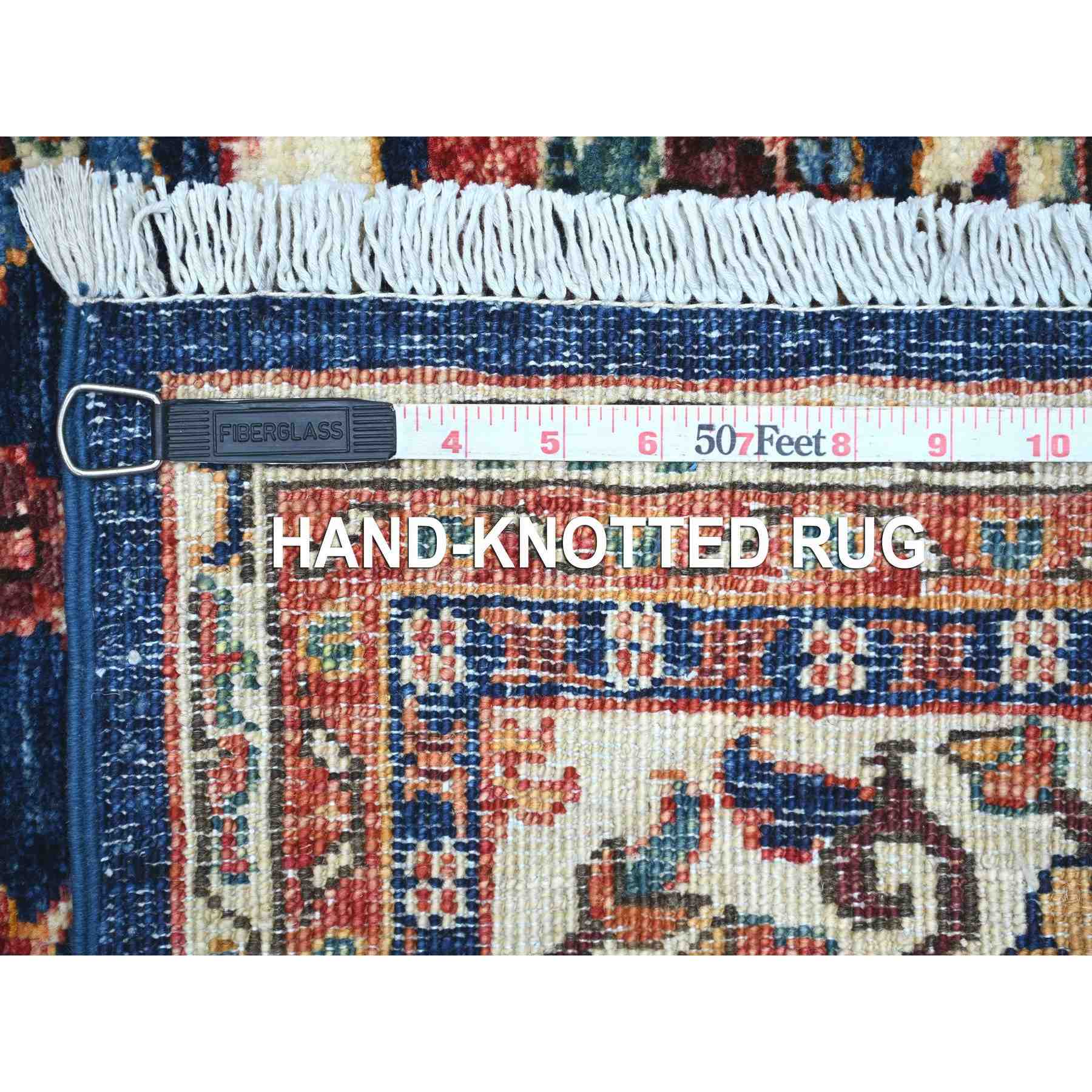 Tribal-Geometric-Hand-Knotted-Rug-105705
