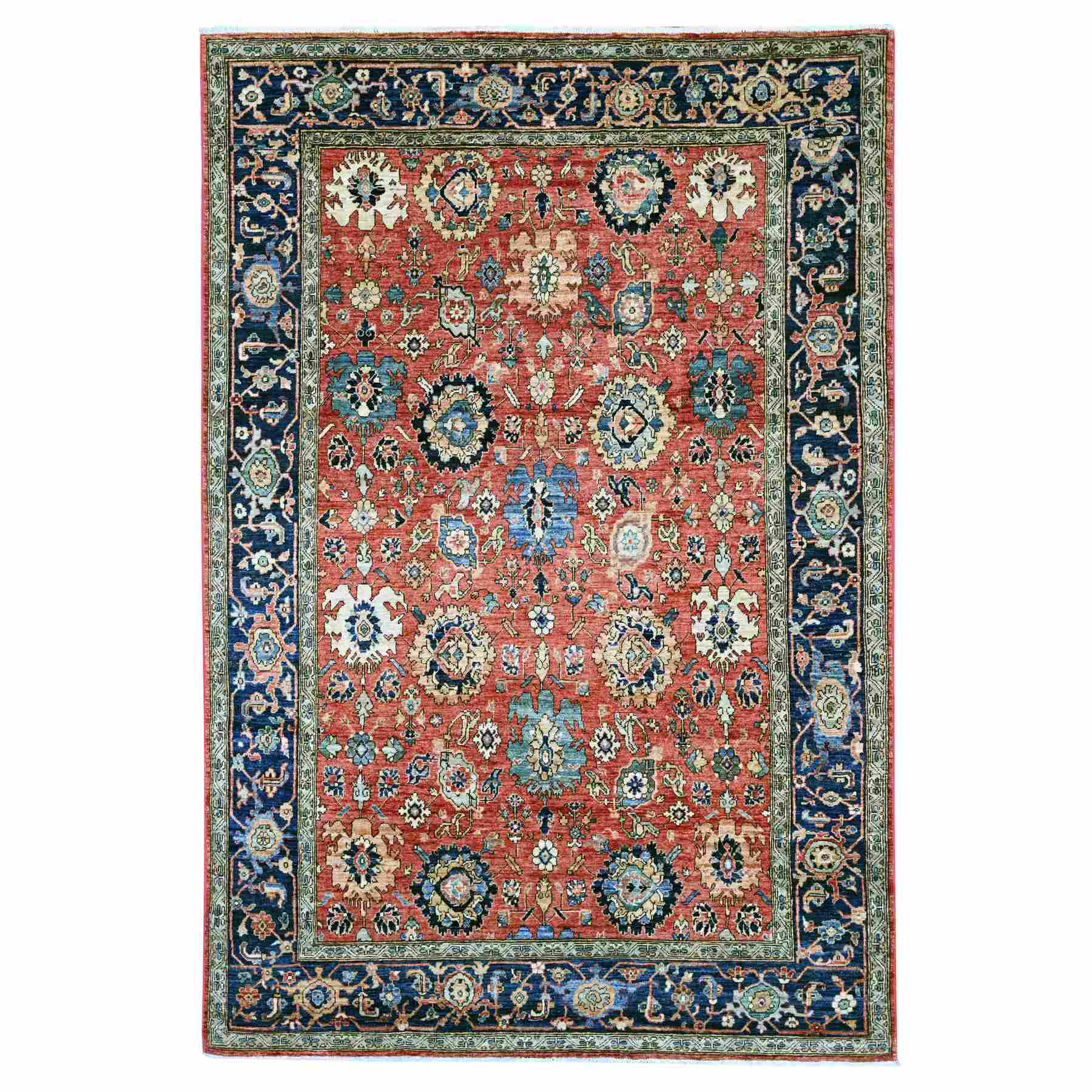 Tribal-Geometric-Hand-Knotted-Rug-105730