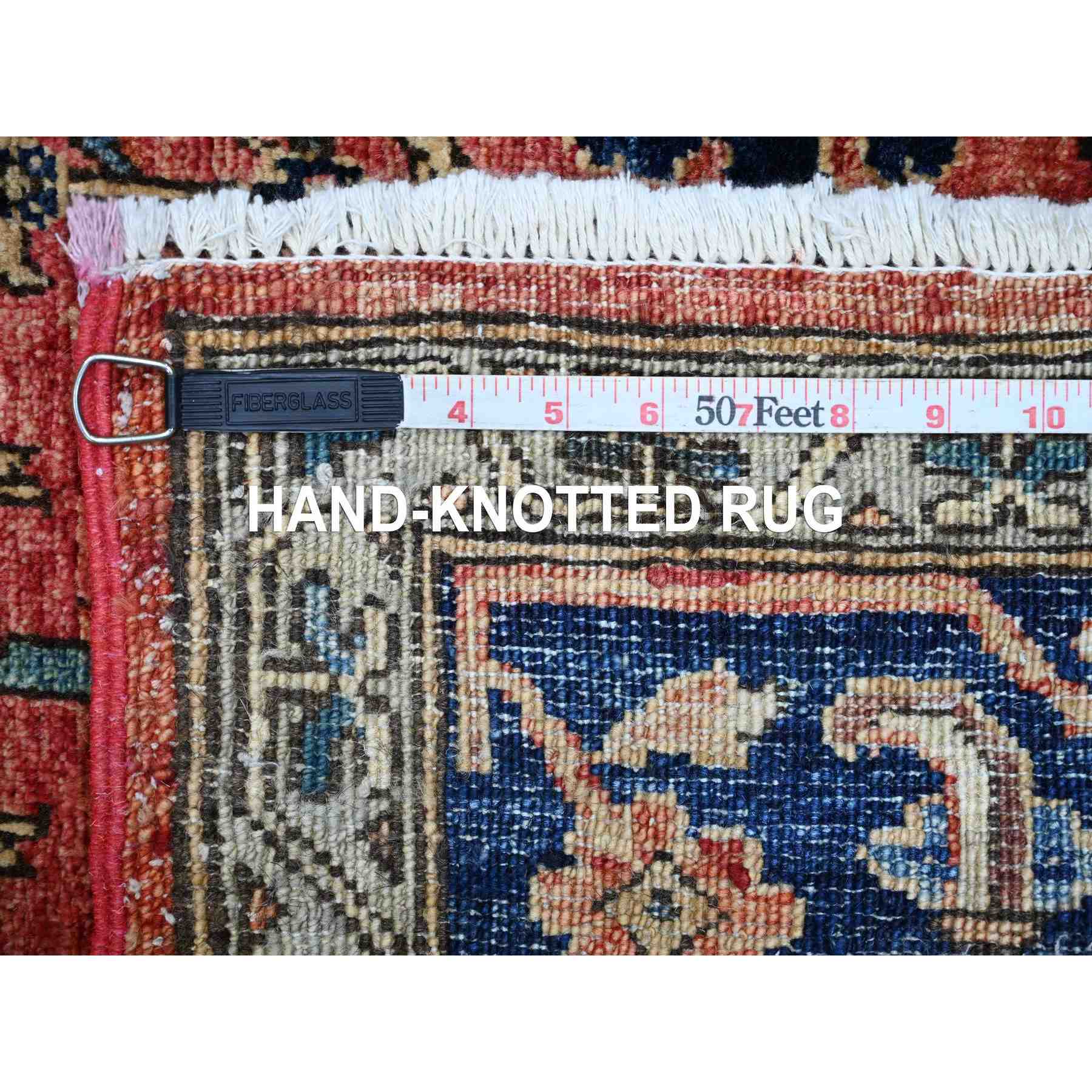 Tribal-Geometric-Hand-Knotted-Rug-105730