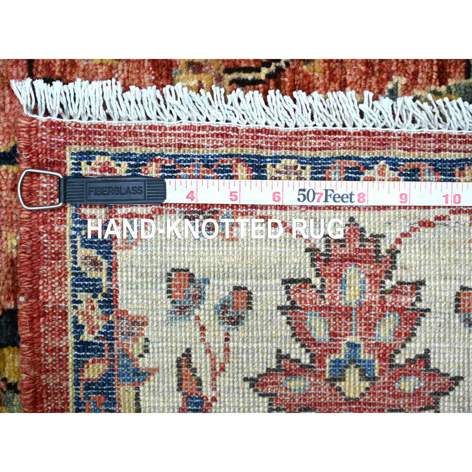 Tribal-Geometric-Hand-Knotted-Rug-105735