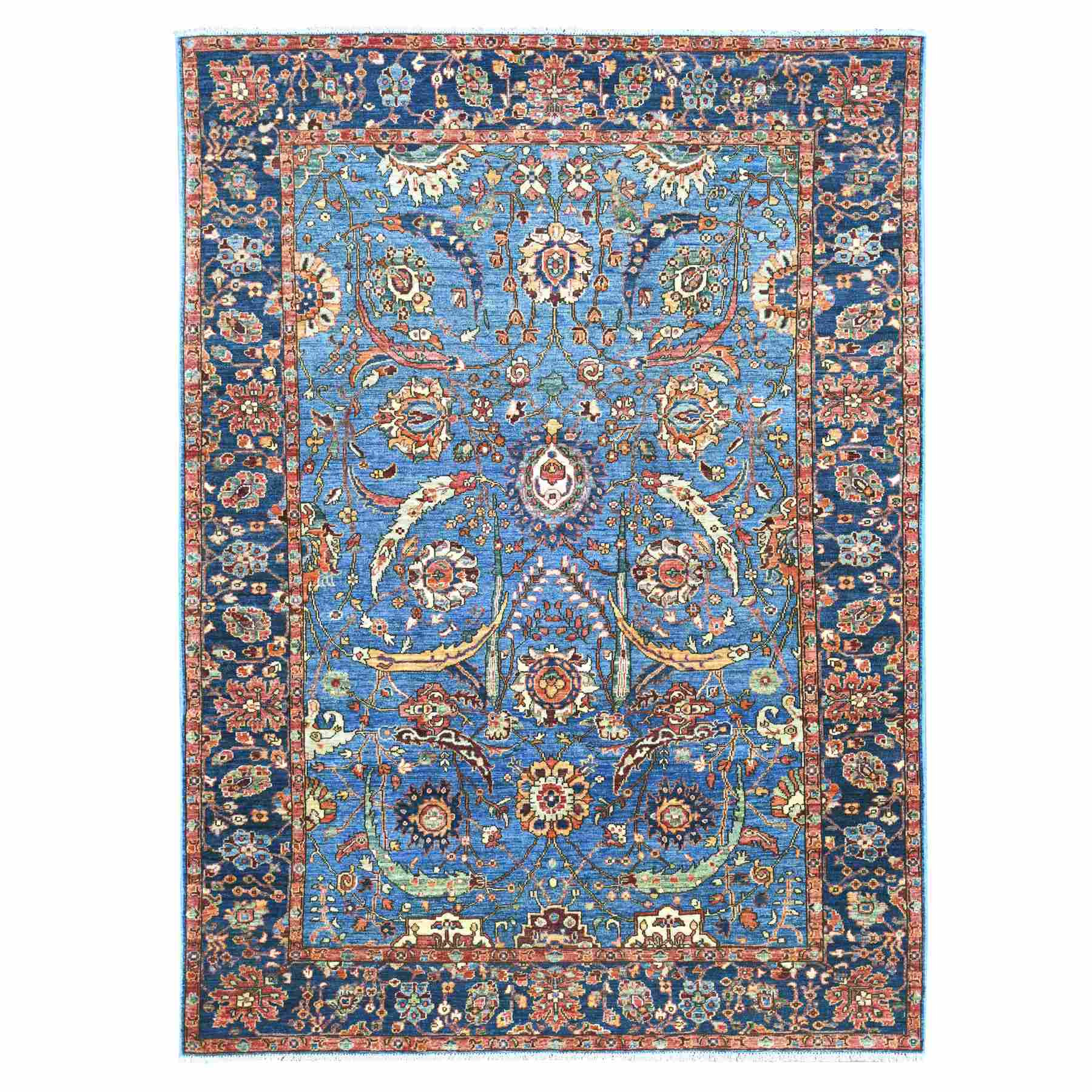 Tribal-Geometric-Hand-Knotted-Rug-105740