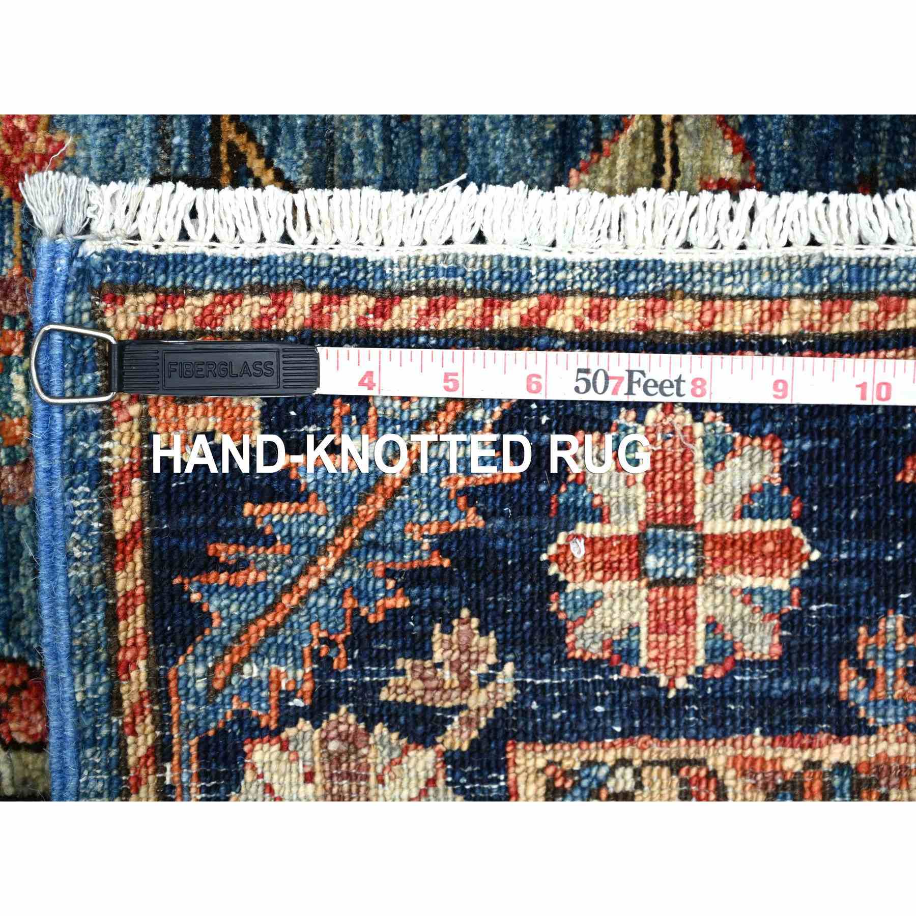 Tribal-Geometric-Hand-Knotted-Rug-105745
