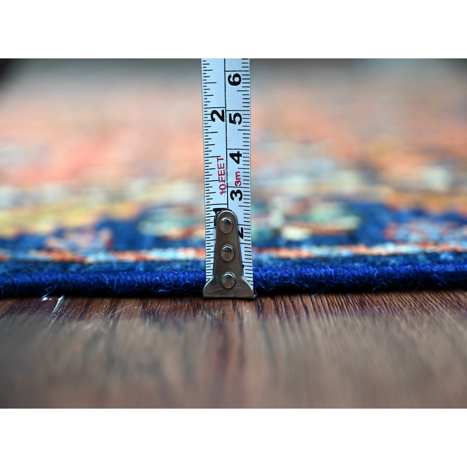 Tribal-Geometric-Hand-Knotted-Rug-105755