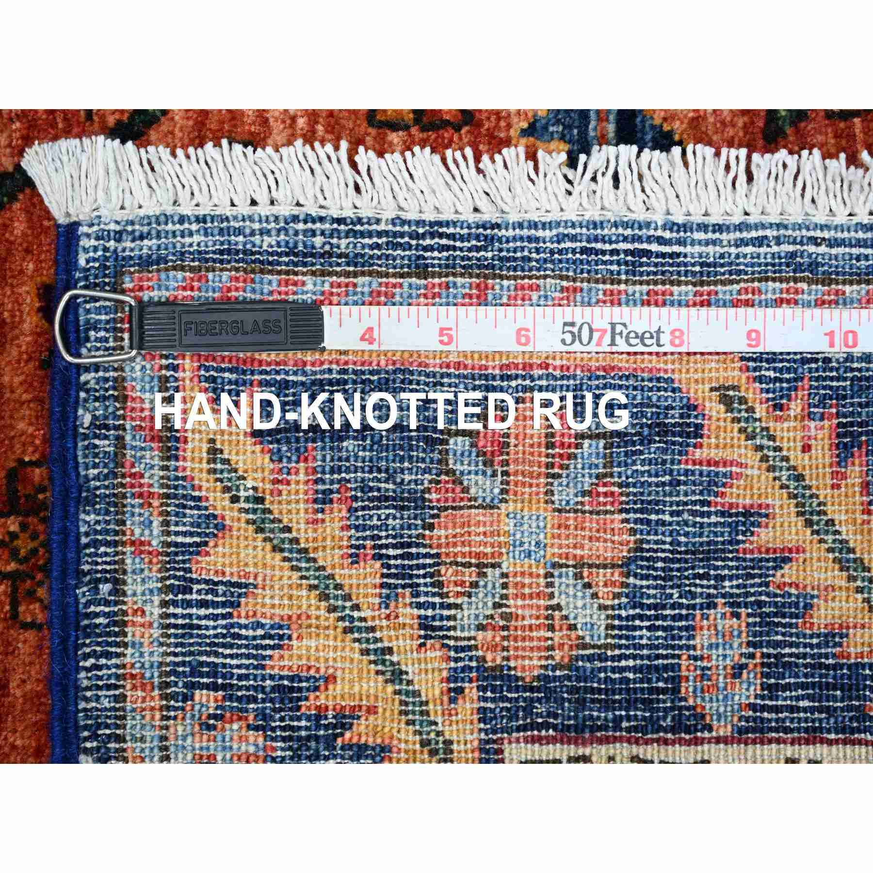 Tribal-Geometric-Hand-Knotted-Rug-105755