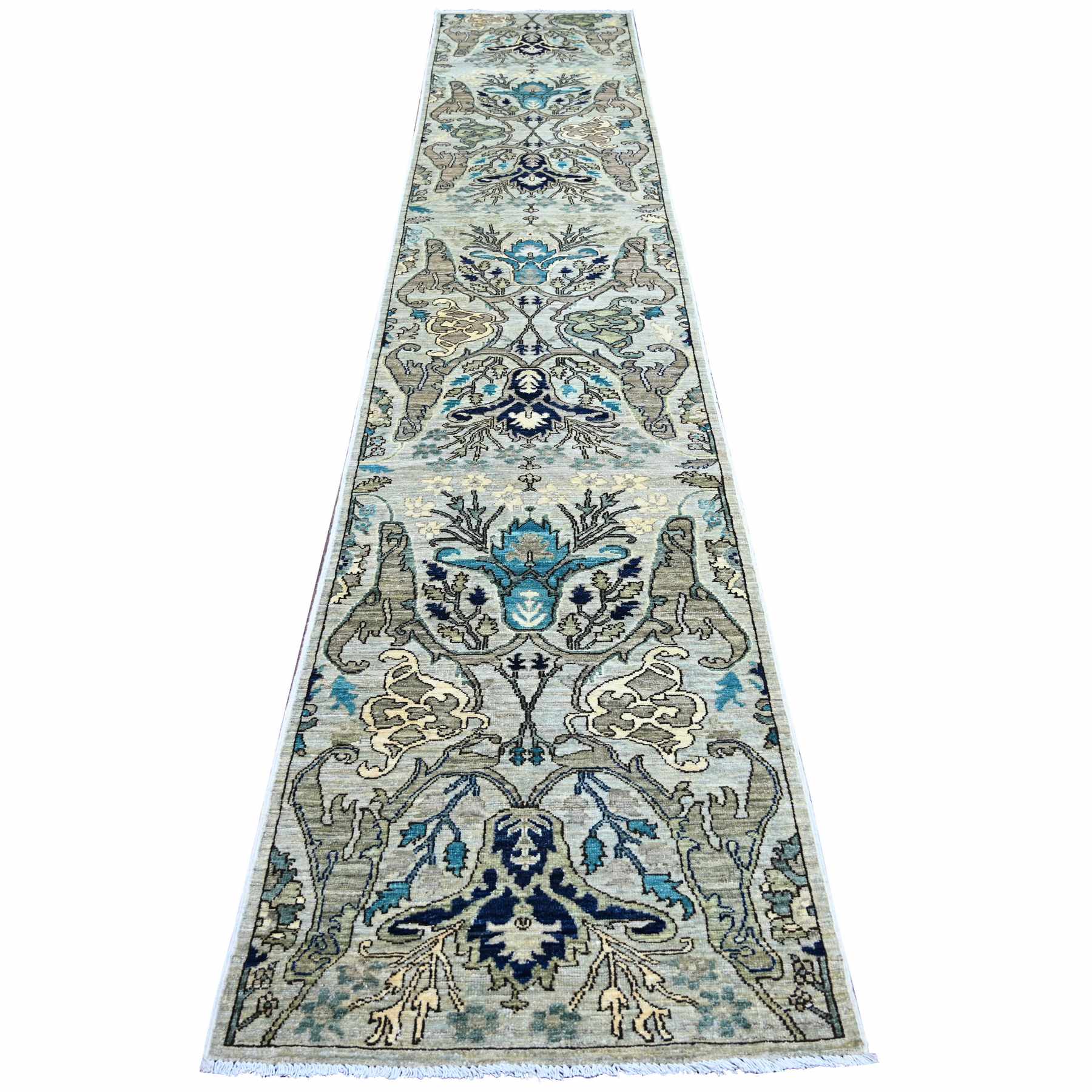Tribal-Geometric-Hand-Knotted-Rug-105770