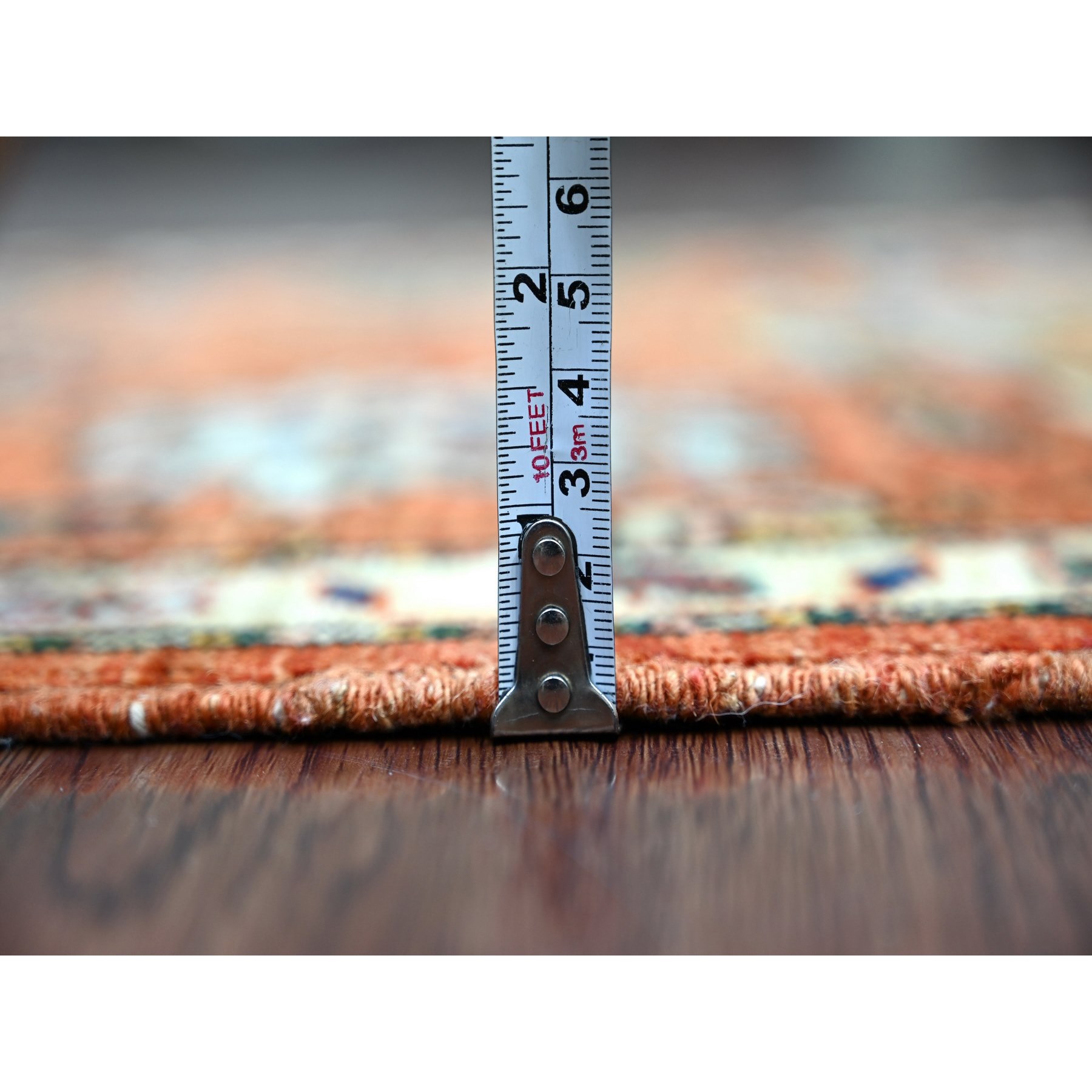 Tribal-Geometric-Hand-Knotted-Rug-105775