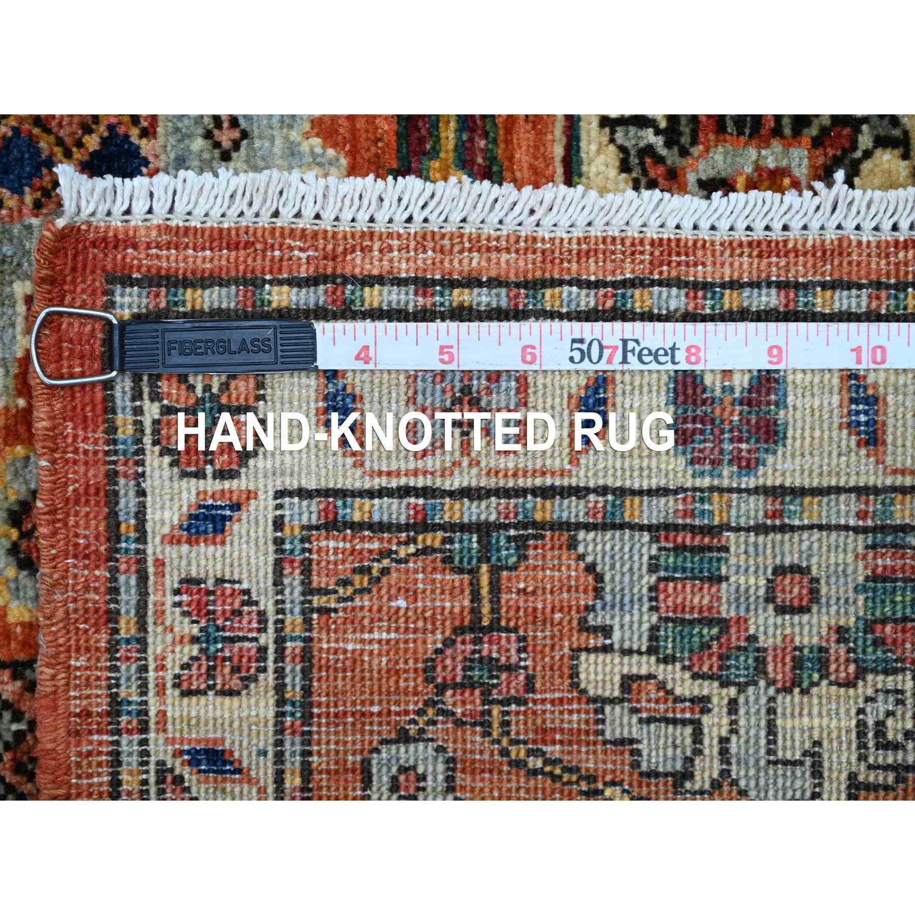 Tribal-Geometric-Hand-Knotted-Rug-105775