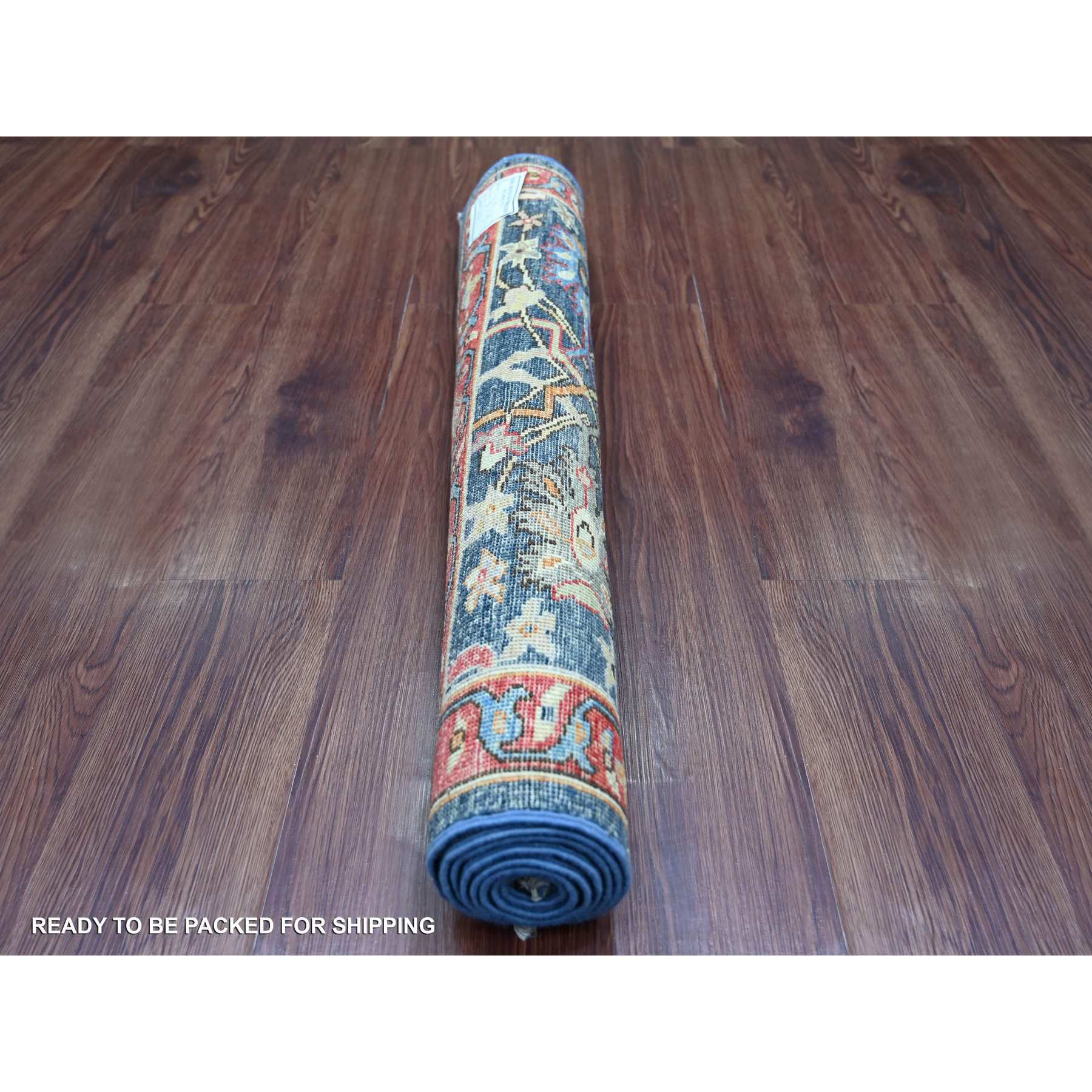 Tribal-Geometric-Hand-Knotted-Rug-105780