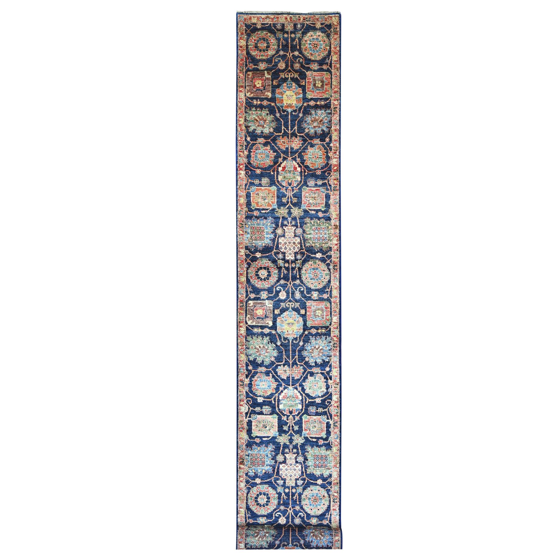 Tribal-Geometric-Hand-Knotted-Rug-105845