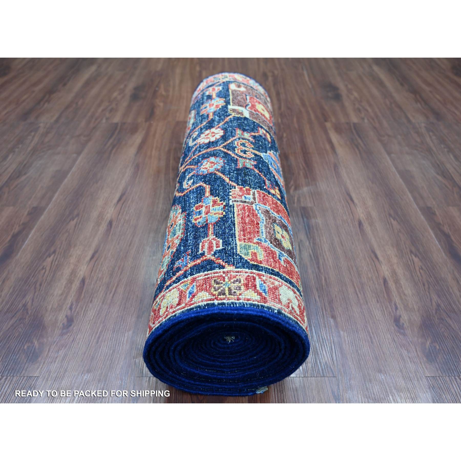 Tribal-Geometric-Hand-Knotted-Rug-105845