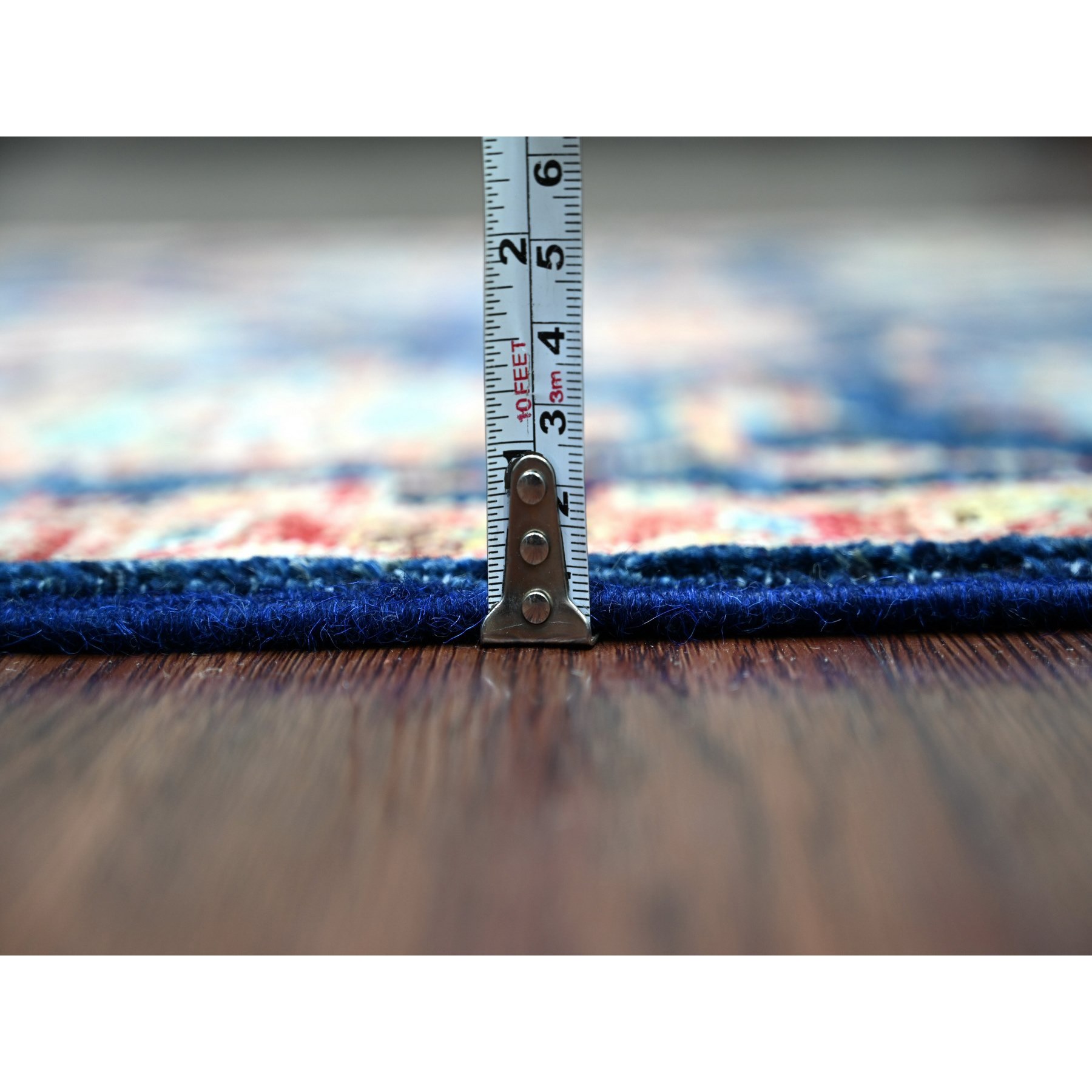Tribal-Geometric-Hand-Knotted-Rug-105845