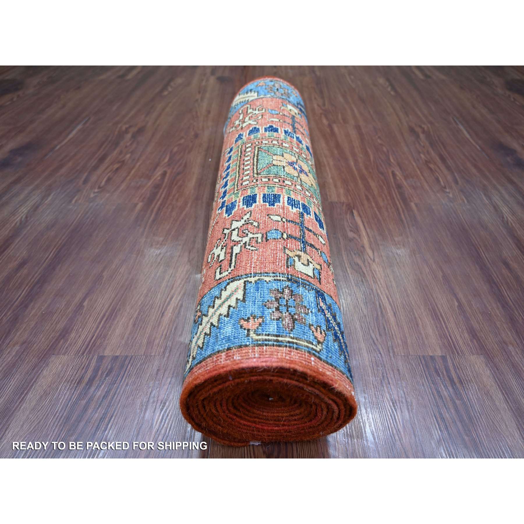 Tribal-Geometric-Hand-Knotted-Rug-105855