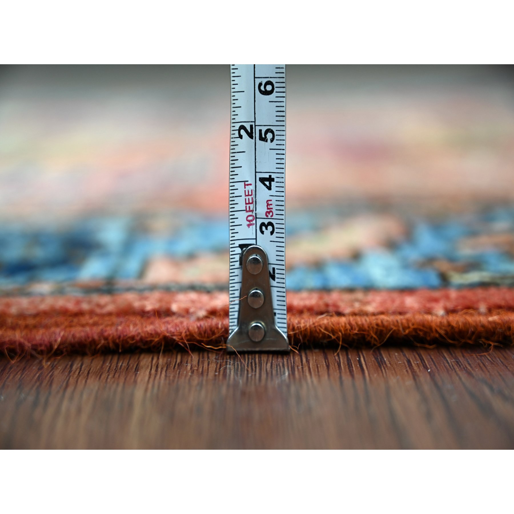Tribal-Geometric-Hand-Knotted-Rug-105855