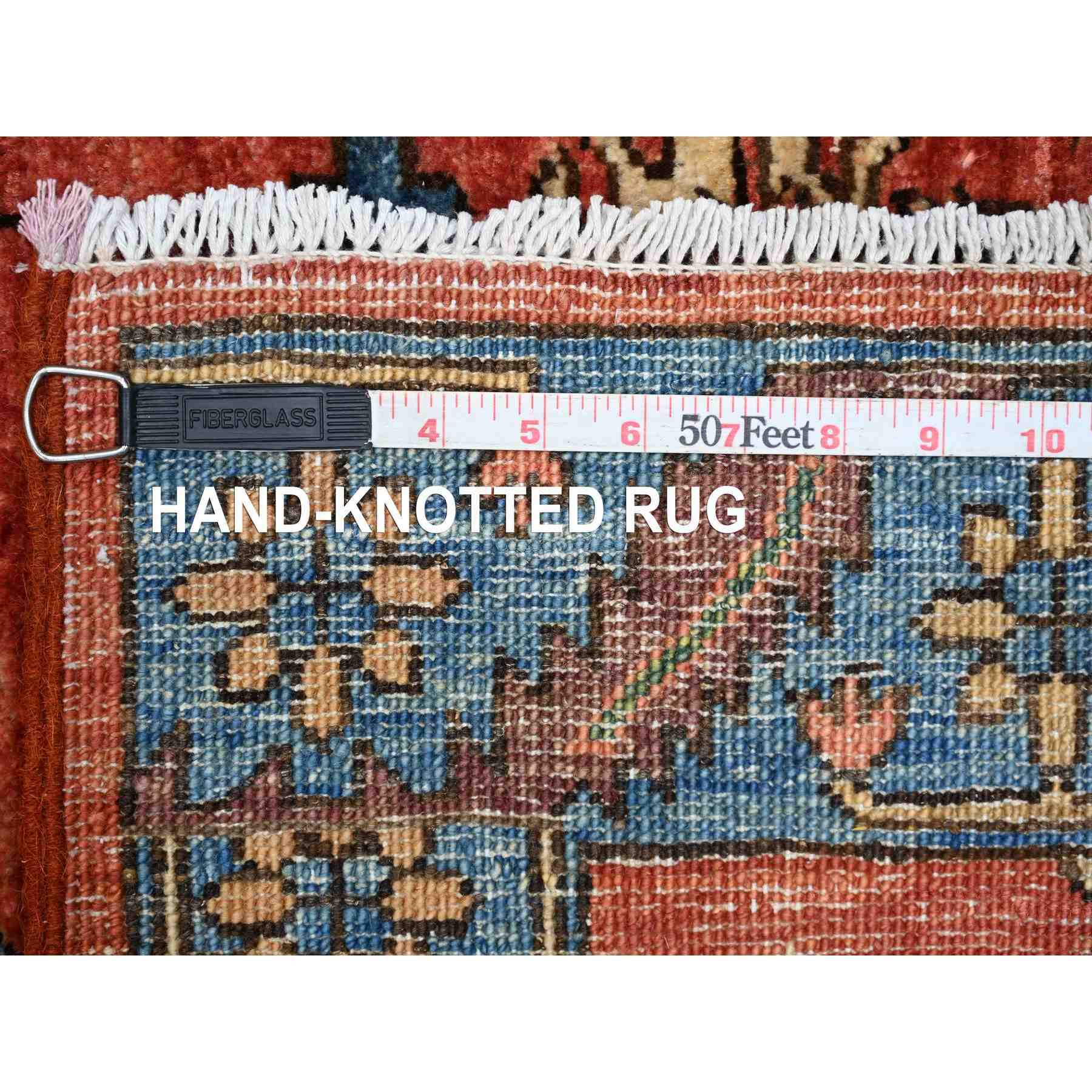 Tribal-Geometric-Hand-Knotted-Rug-105855