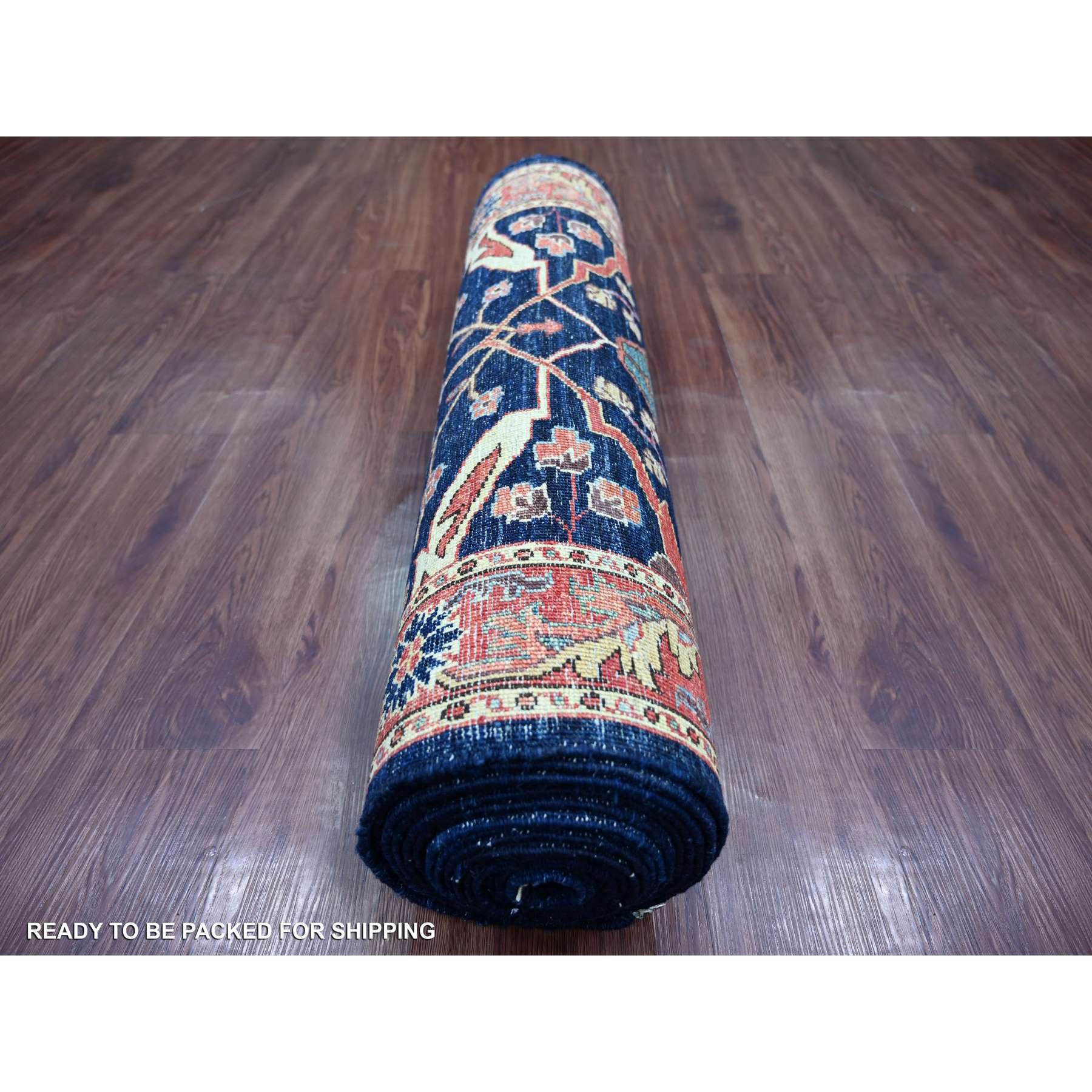 Tribal-Geometric-Hand-Knotted-Rug-105860